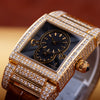 De Grisogono Instrumentino | 18k Yellow Gold | Black Dial | Pave Diamond Case, Shoulders & Bezel | Box & Papers | Dual Time Display