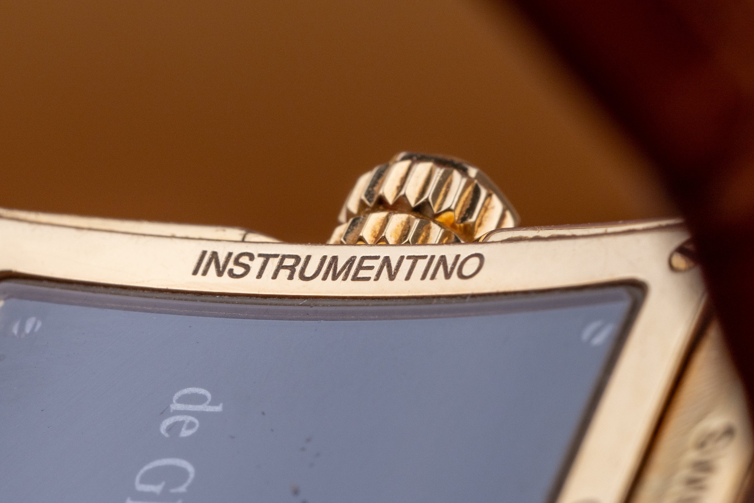 De Grisogono Instrumentino | 18k Yellow Gold | Black Dial | Pave Diamond Case, Shoulders & Bezel| Dual Time Display