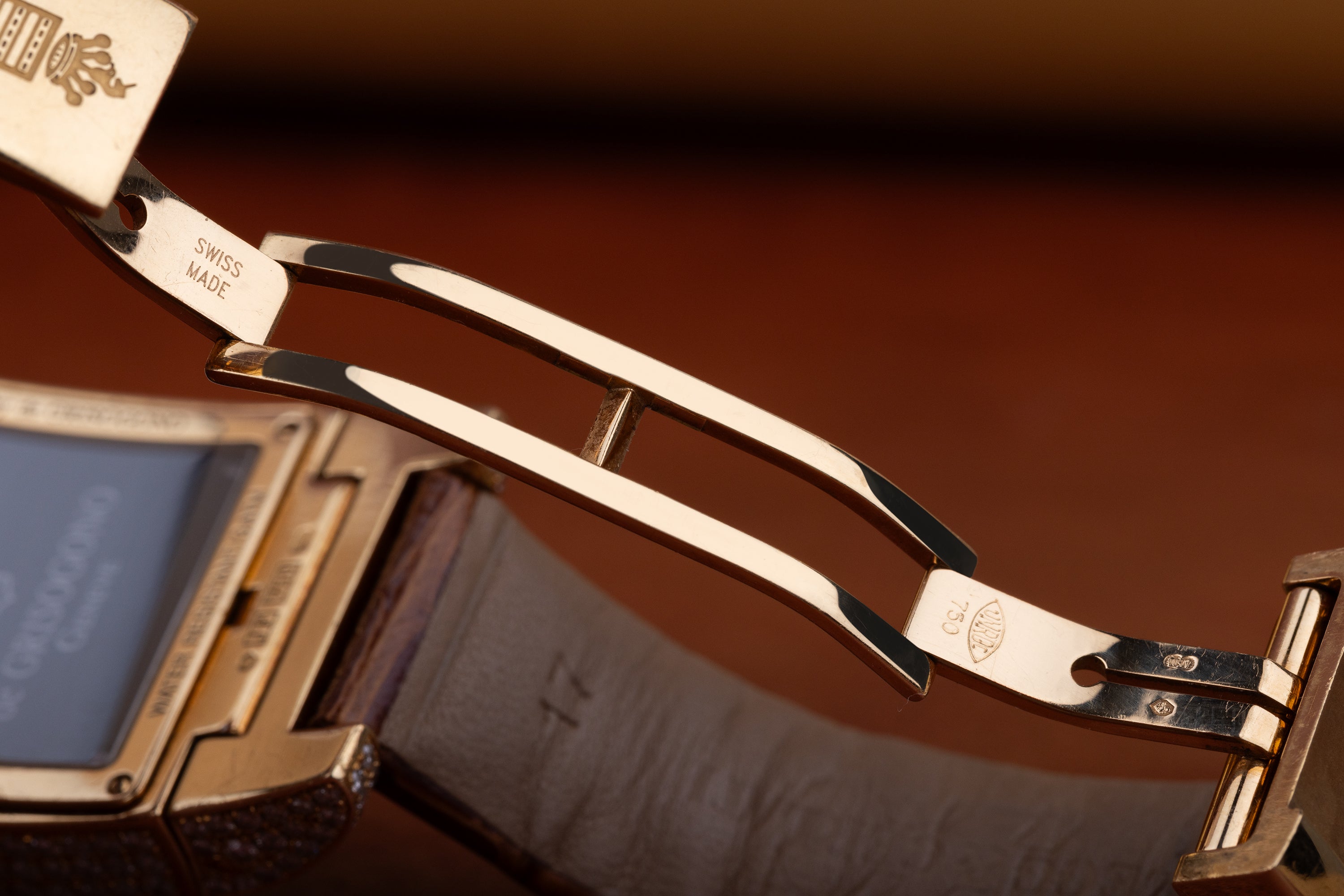 De Grisogono Instrumentino | 18k Yellow Gold | Black Dial | Pave Diamond Case, Shoulders & Bezel| Dual Time Display