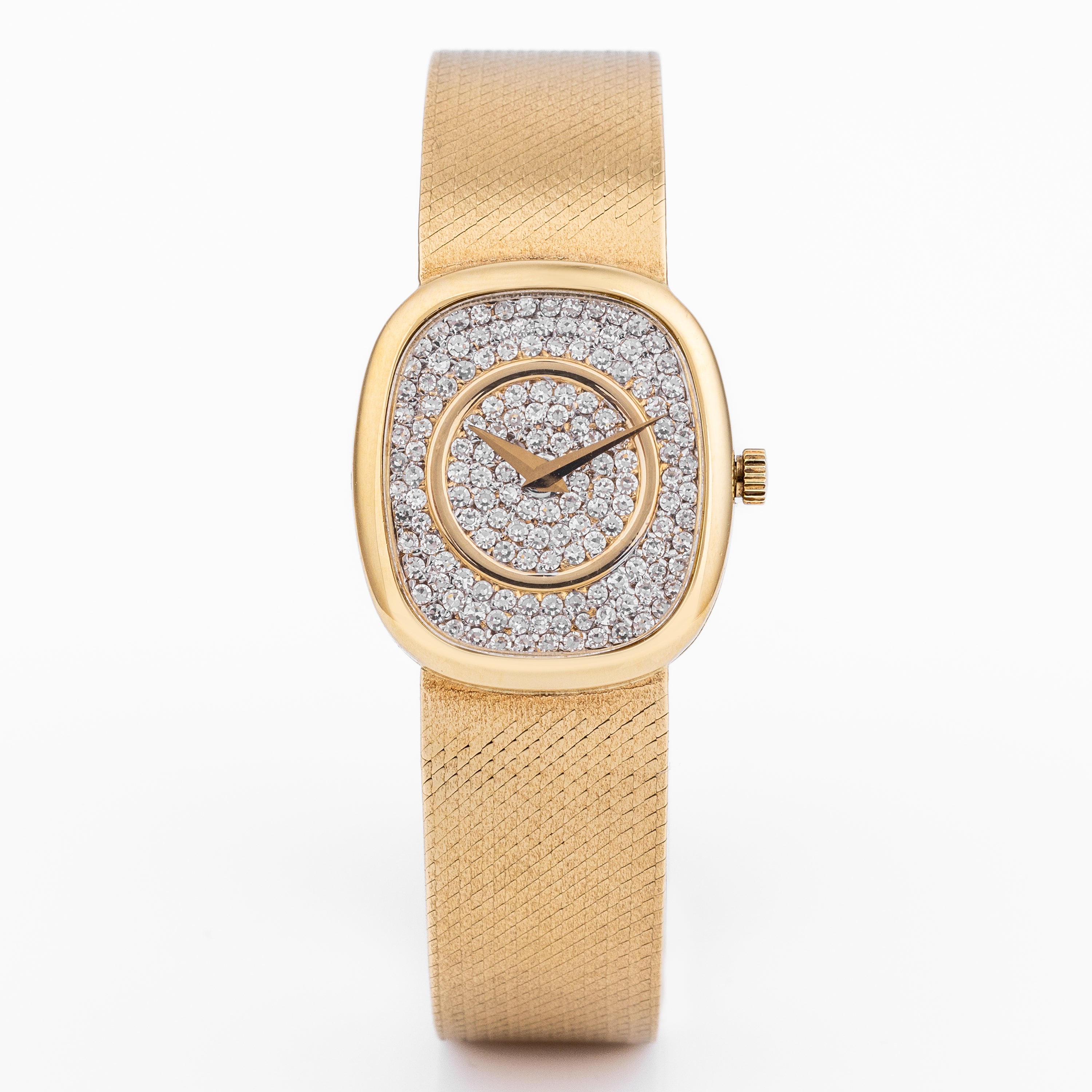 Chopard | REF. 5113 1 | Pave Diamond Dial | 18k Yellow Gold | Circa 1980s
