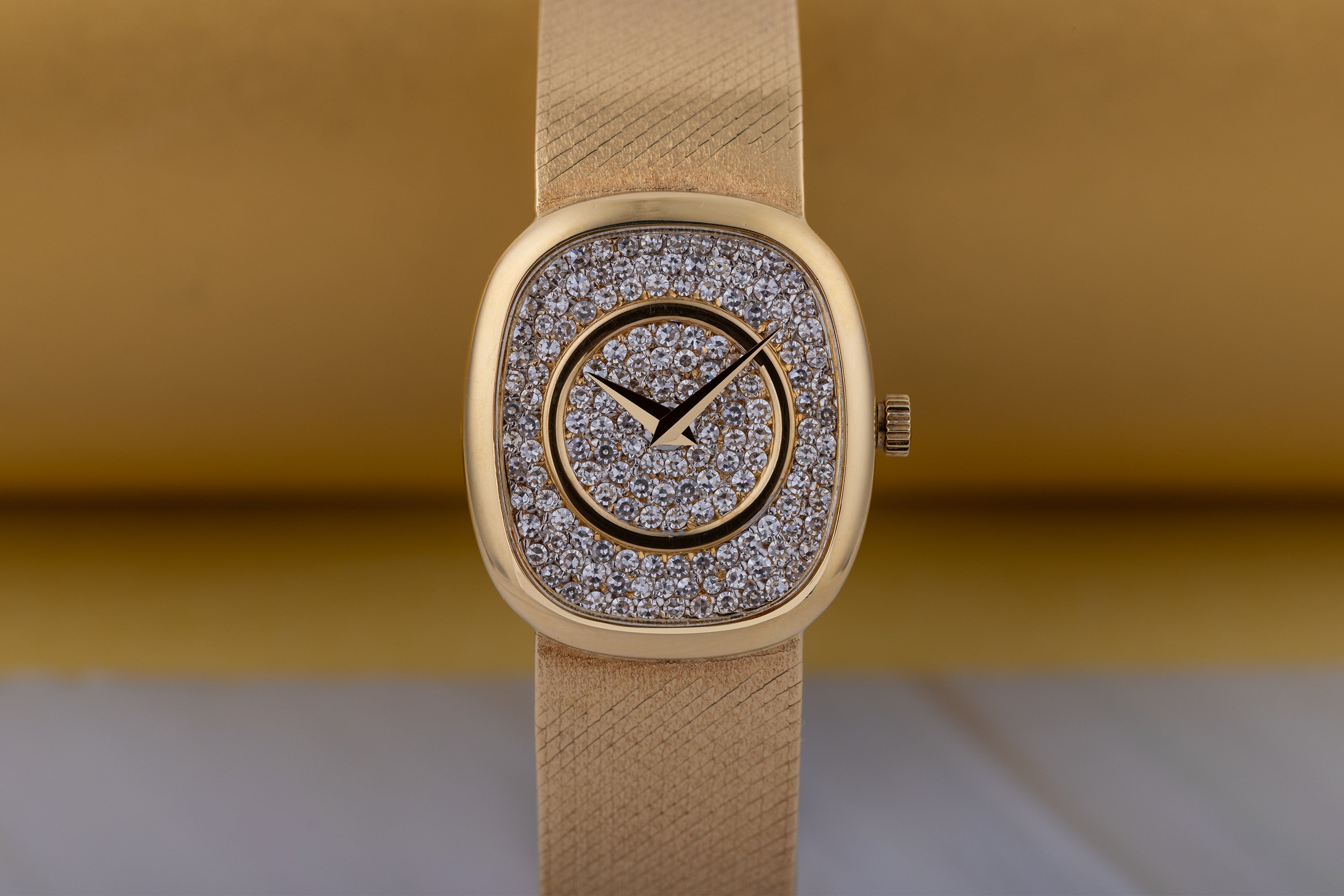 Chopard | REF. 5113 1 | Pave Diamond Dial | 18k Yellow Gold | Circa 1980s