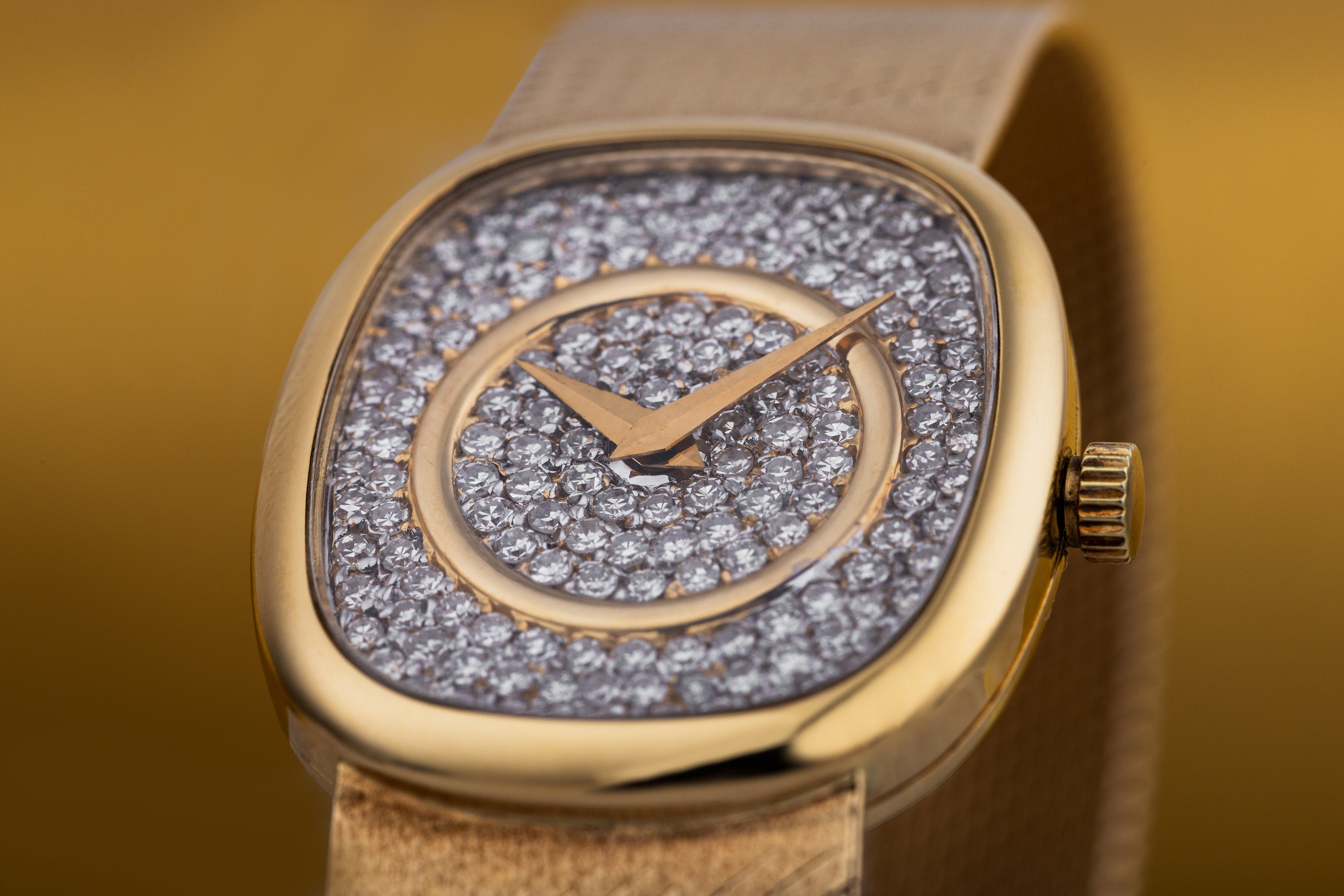 Chopard | REF. 5113 1 | Pave Diamond Dial | 18k Yellow Gold | Circa 1980s