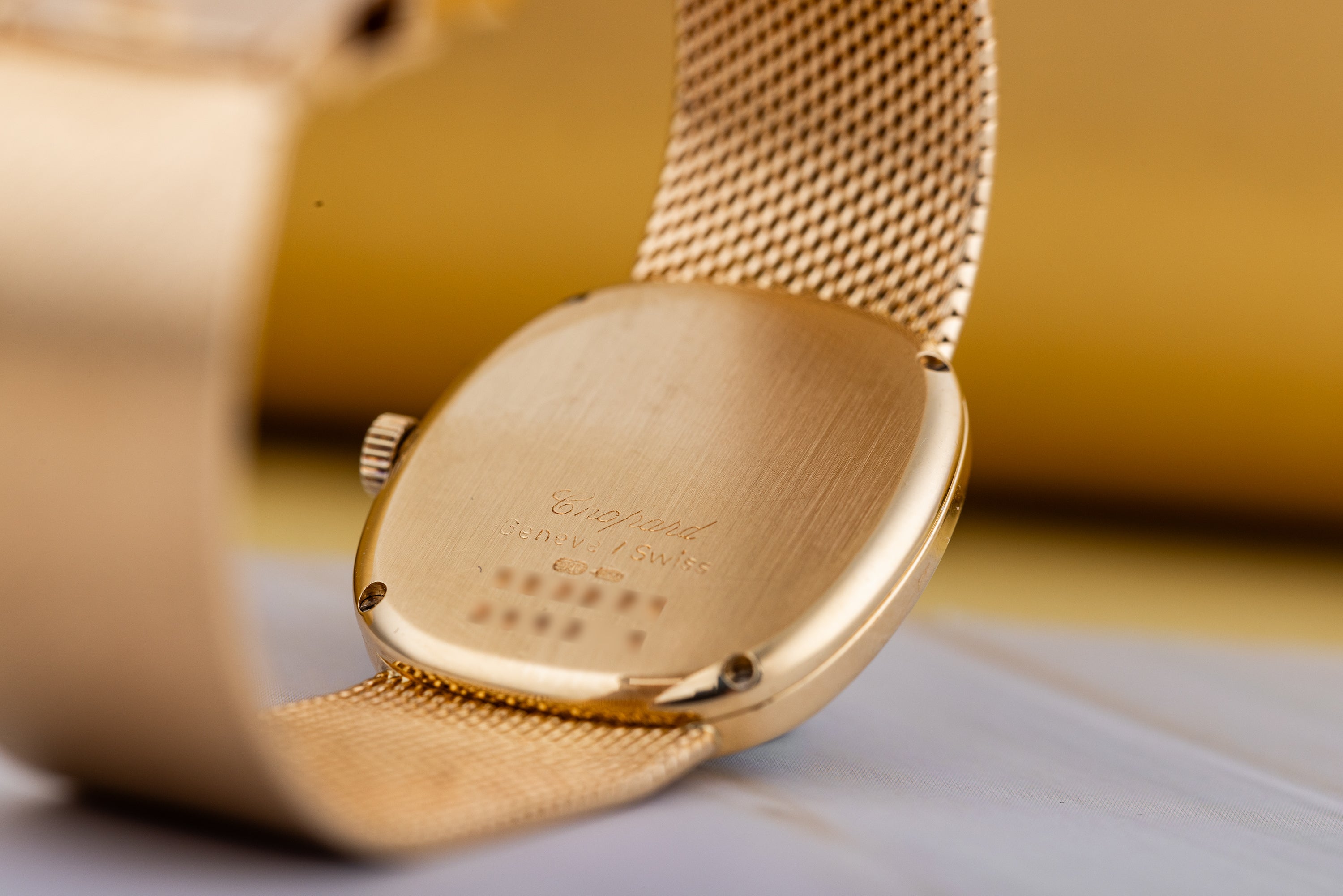 Chopard | REF. 5113 1 | Pave Diamond Dial | 18k Yellow Gold | Circa 1980s