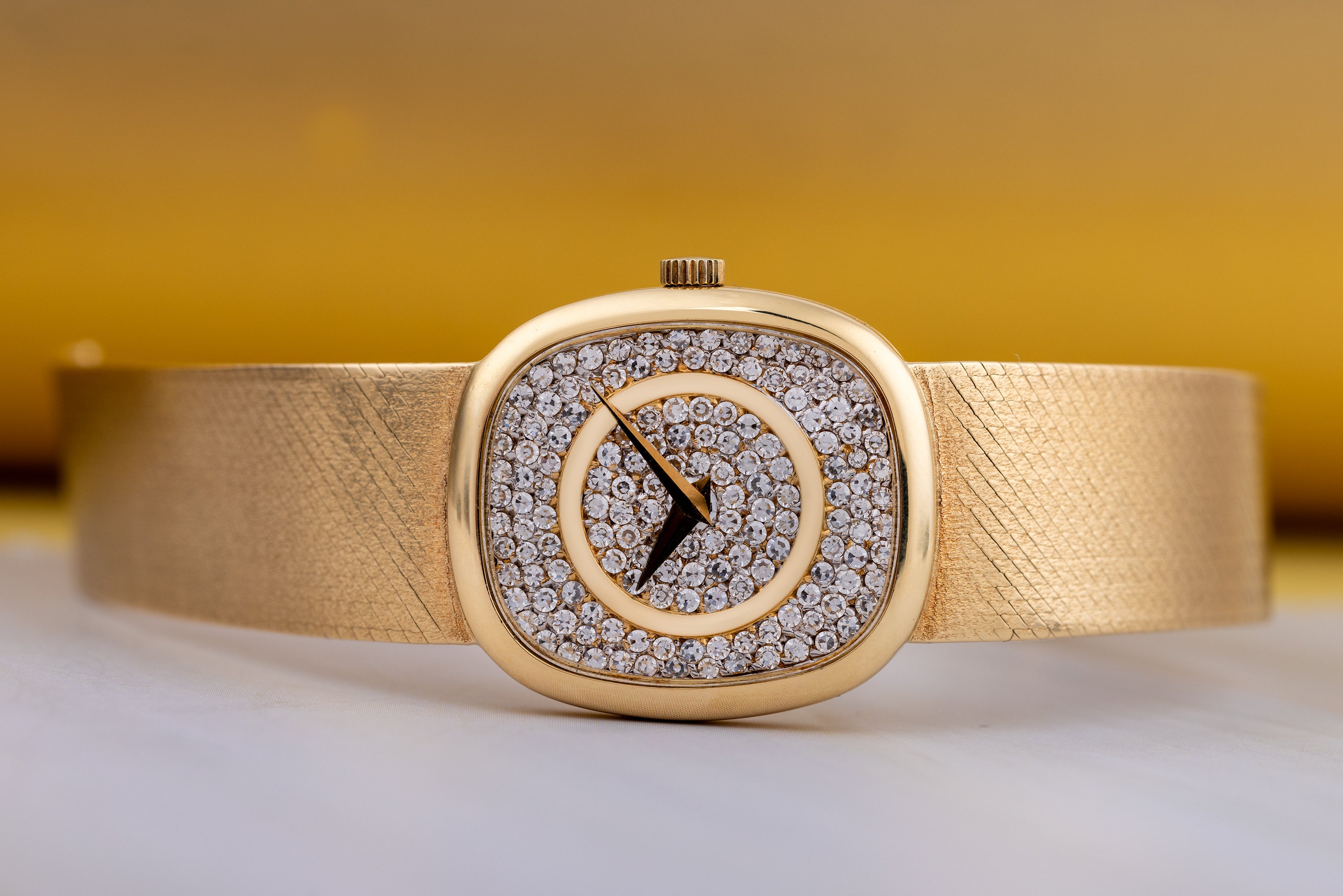 Chopard | REF. 5113 1 | Pave Diamond Dial | 18k Yellow Gold | Circa 1980s