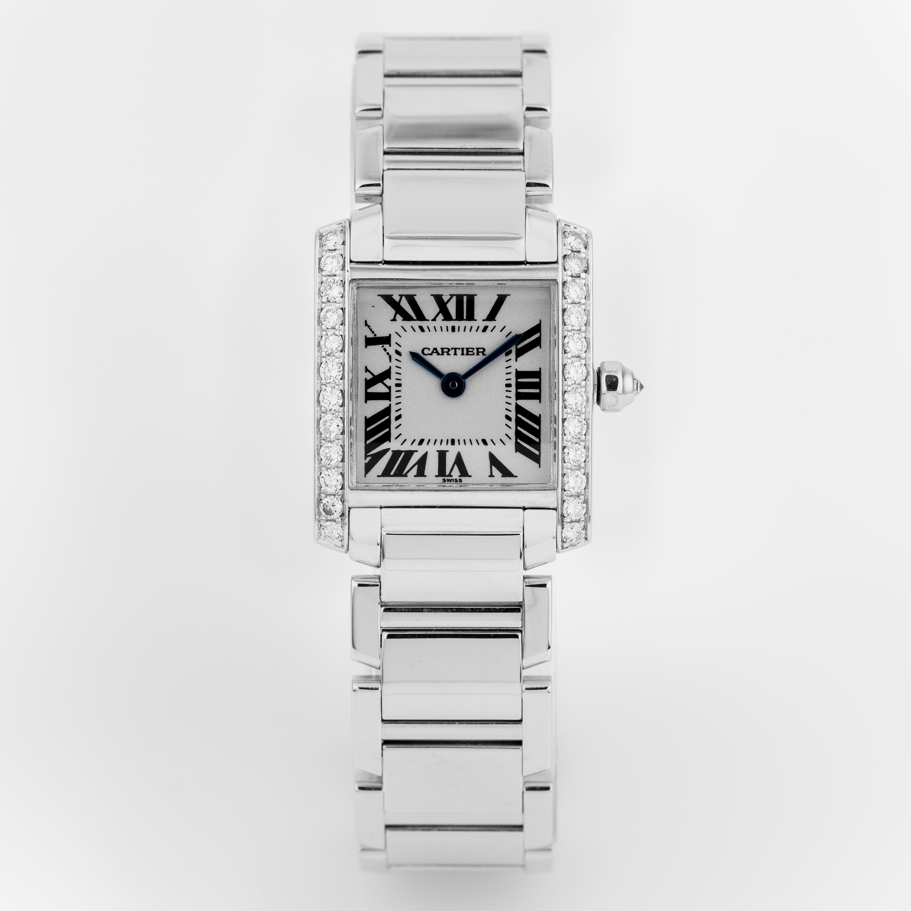 Cartier Tank Francaise | REF. 2365 | 18k White Gold | Diamond Bezel | 20mm