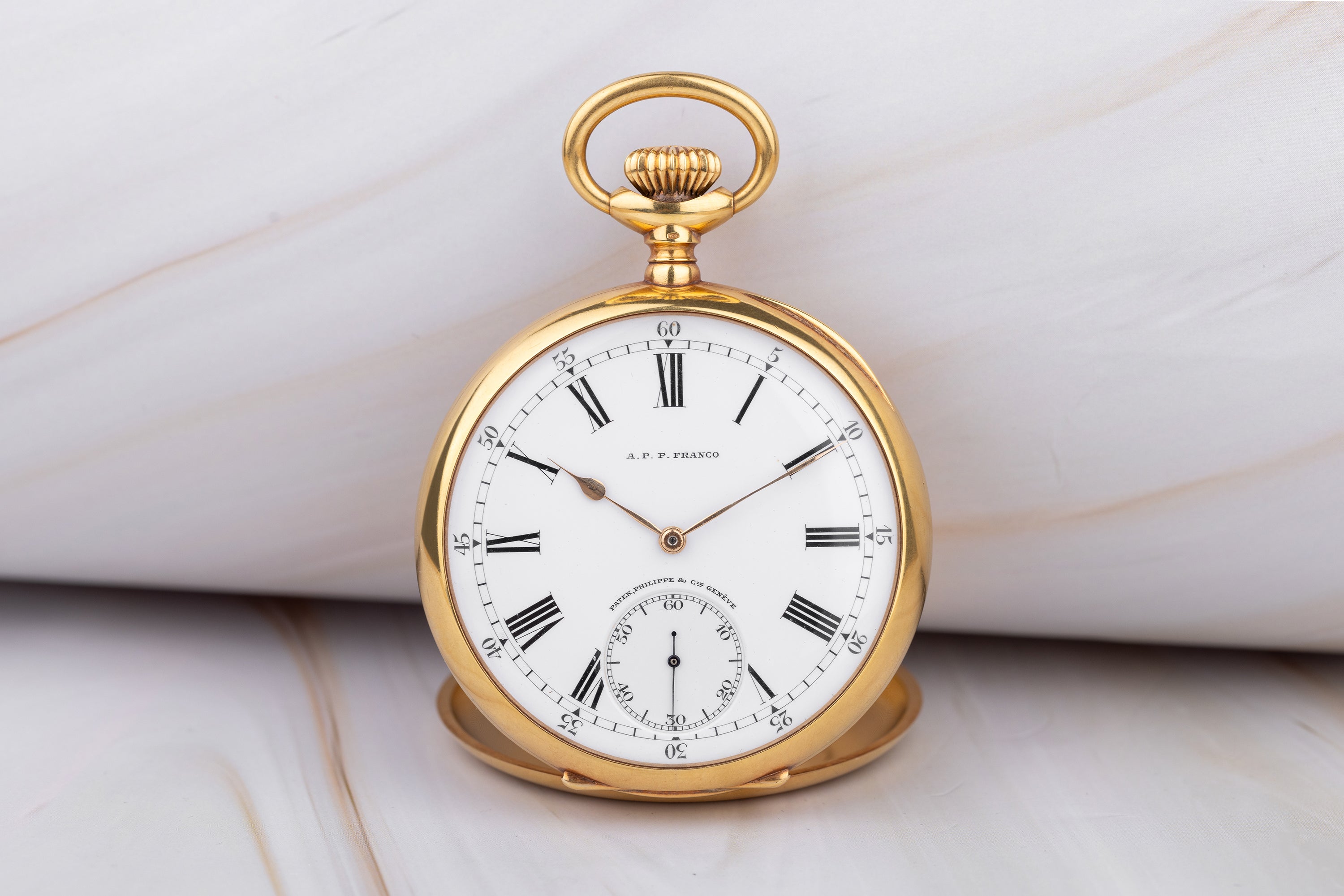 Patek Philippe Chronometro Gondolo Pocket Watch | 'Patek, Philippe & Cie Geneve' | 18k Yellow Gold | 56mm