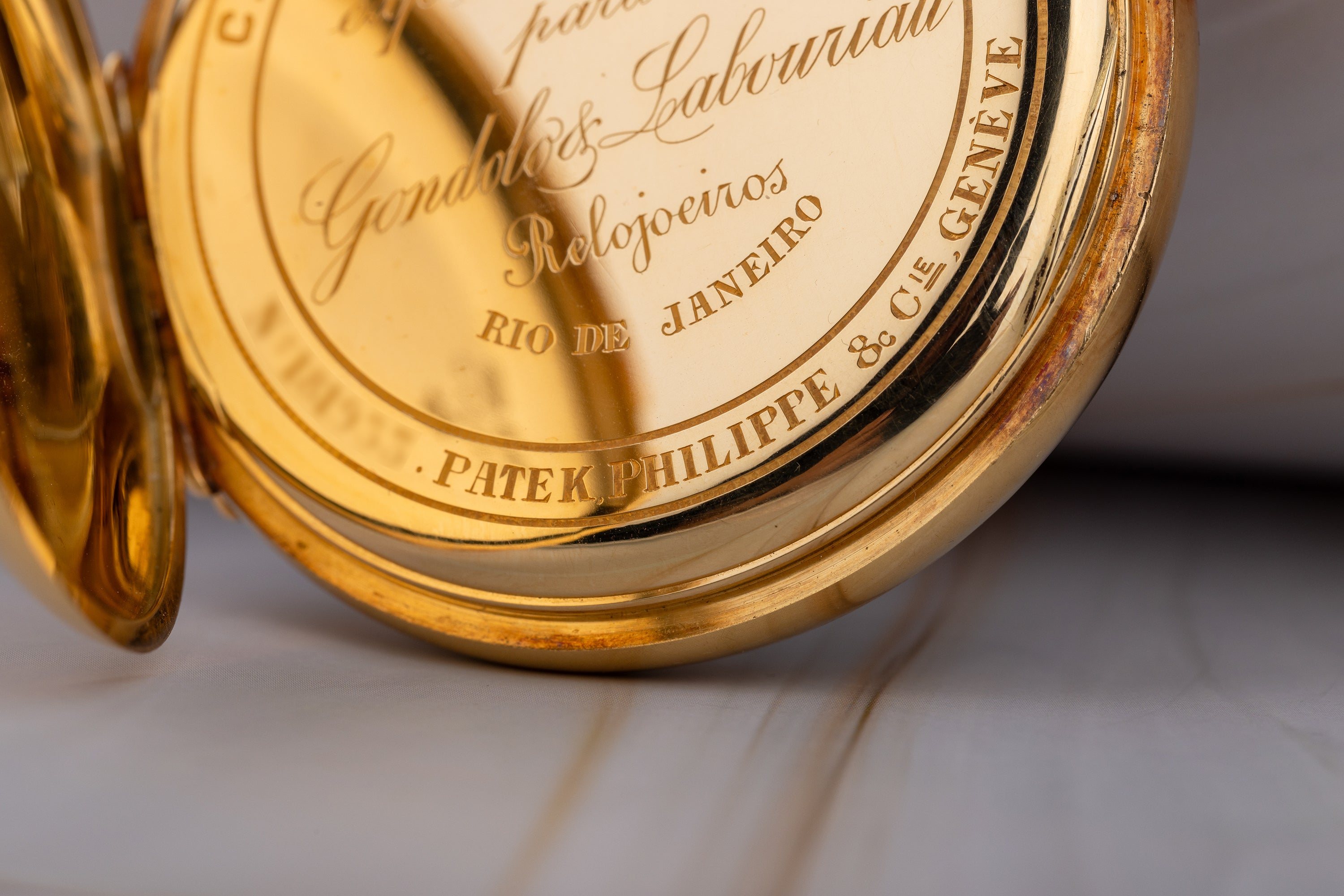 Patek Philippe Chronometro Gondolo Pocket Watch | 'Patek, Philippe & Cie Geneve' | 18k Yellow Gold | 56mm