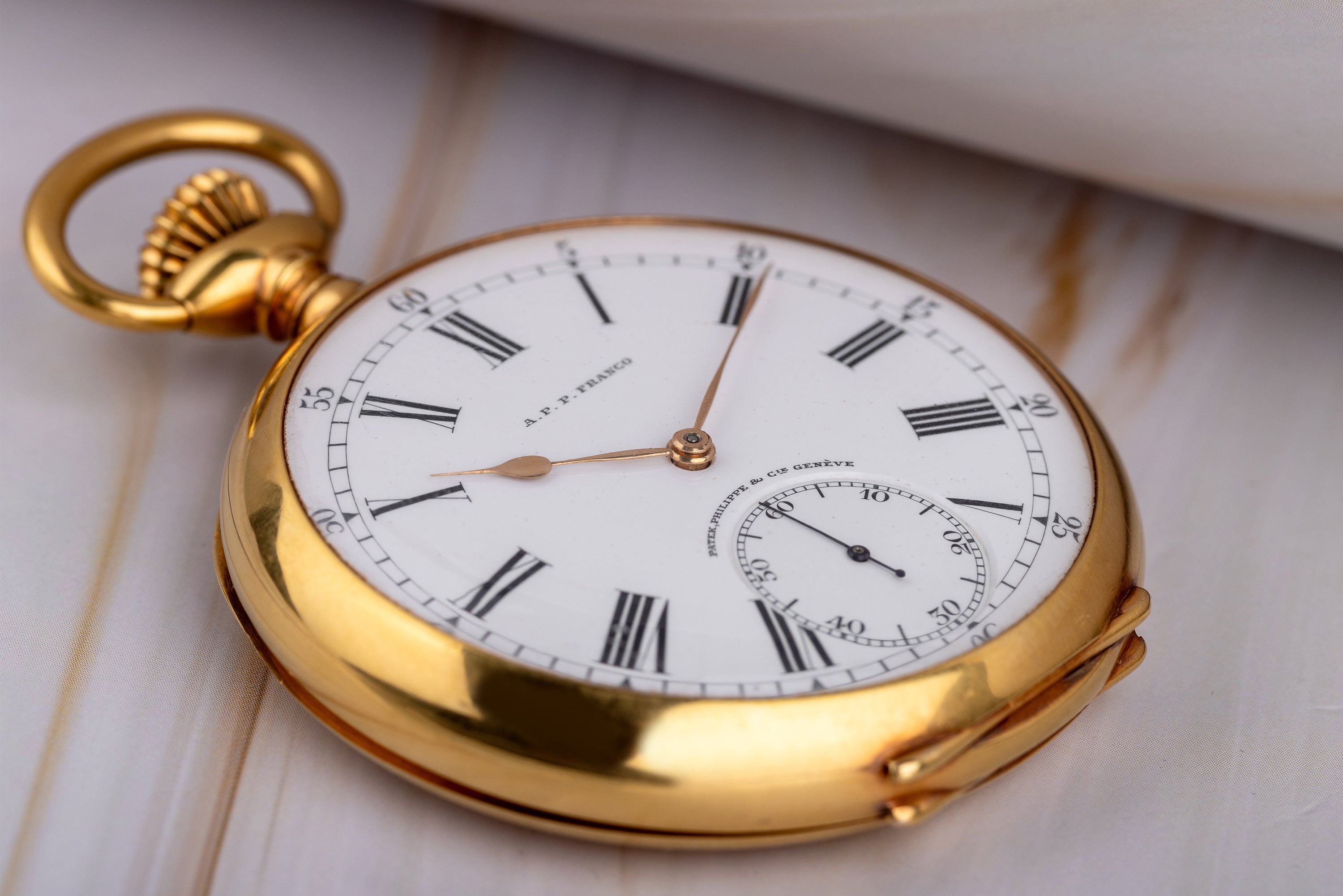 Patek Philippe Chronometro Gondolo Pocket Watch | 'Patek, Philippe & Cie Geneve' | 18k Yellow Gold | 56mm