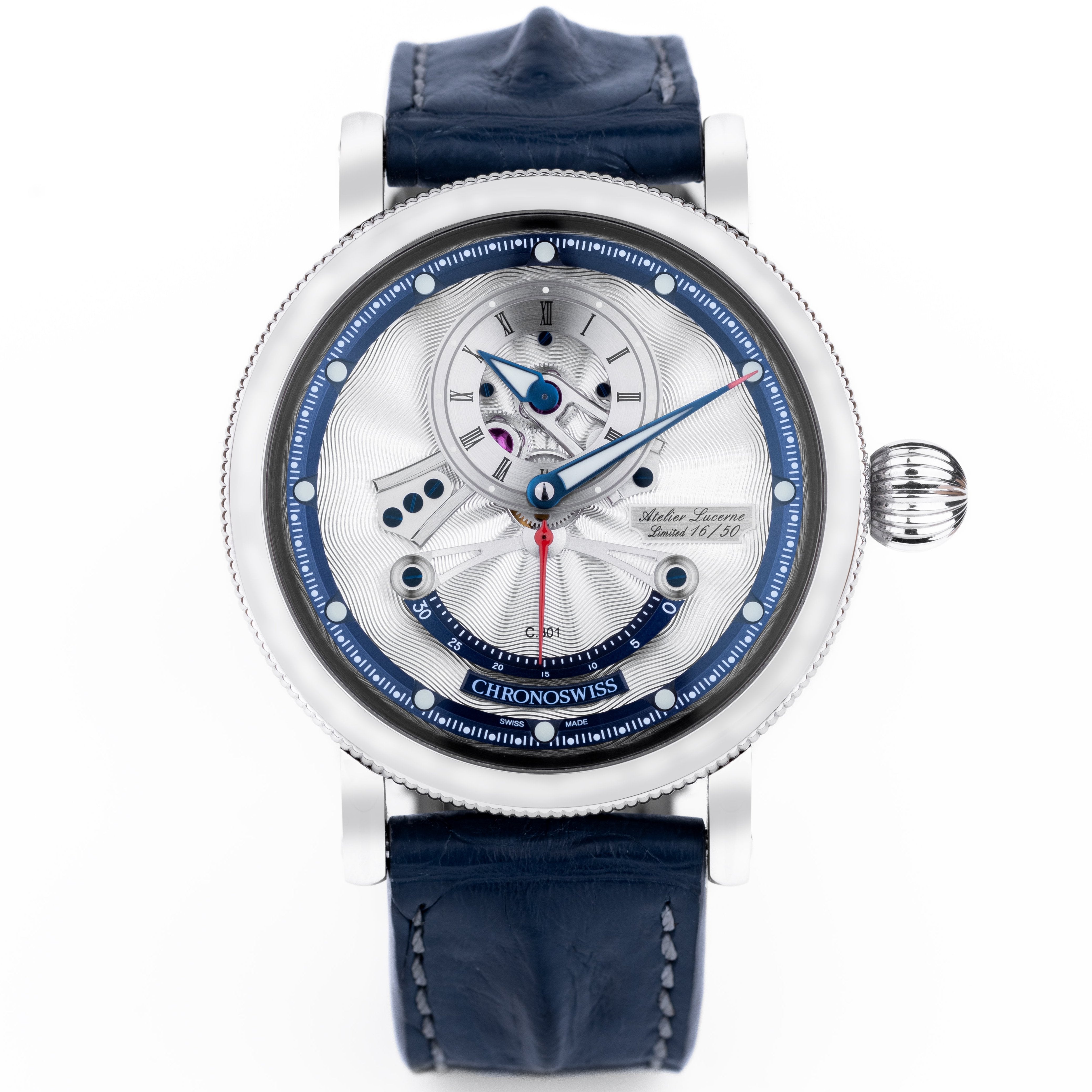 Chronoswiss Flying Grand Regulator Open Gear Retrograde Second | 'ReSec' | REF. CH-6923-SIBL | Limited 50 Pieces | Stainless Steel