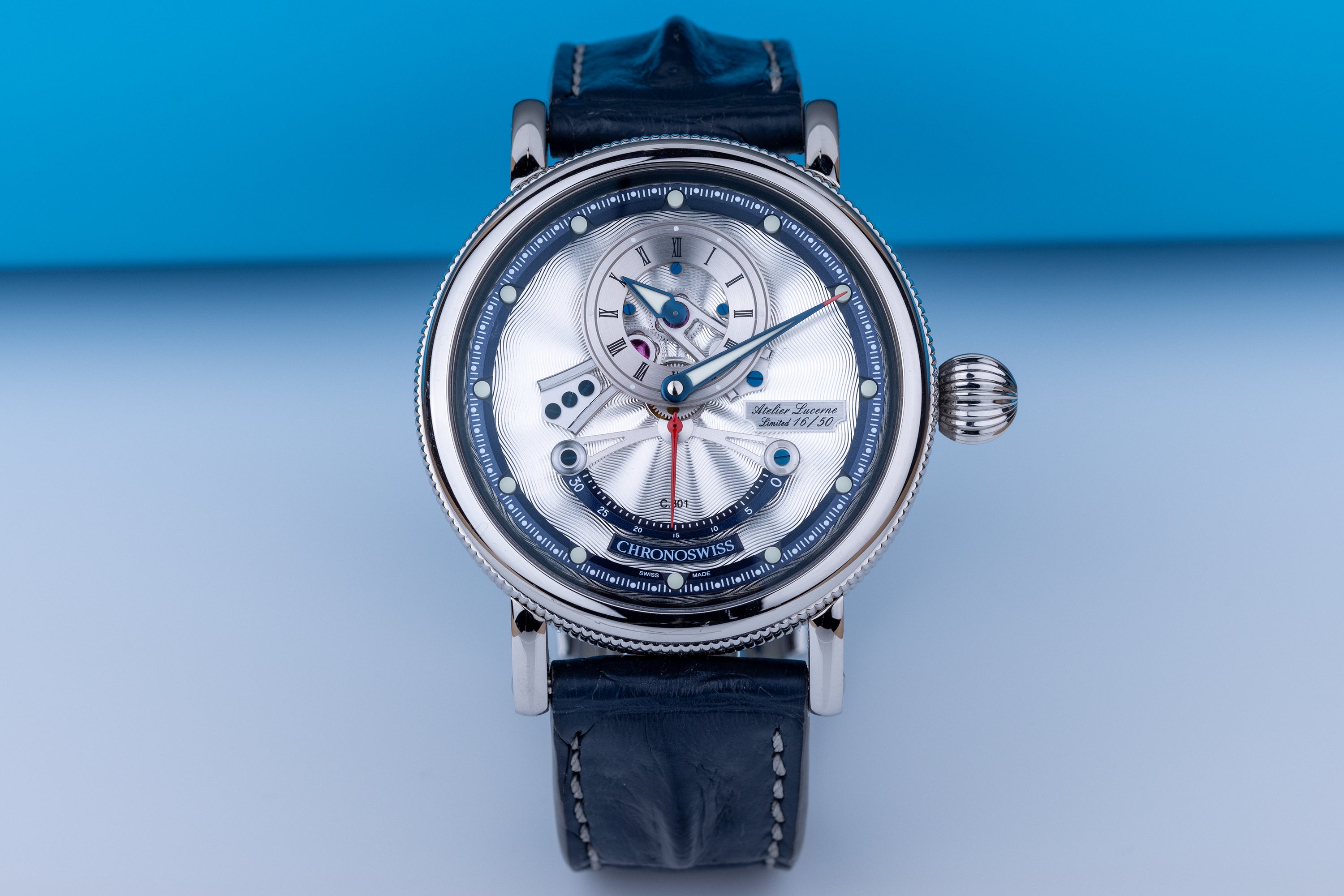 Chronoswiss Flying Grand Regulator Open Gear Retrograde Second | 'ReSec' | REF. CH-6923-SIBL | Limited 50 Pieces | Stainless Steel