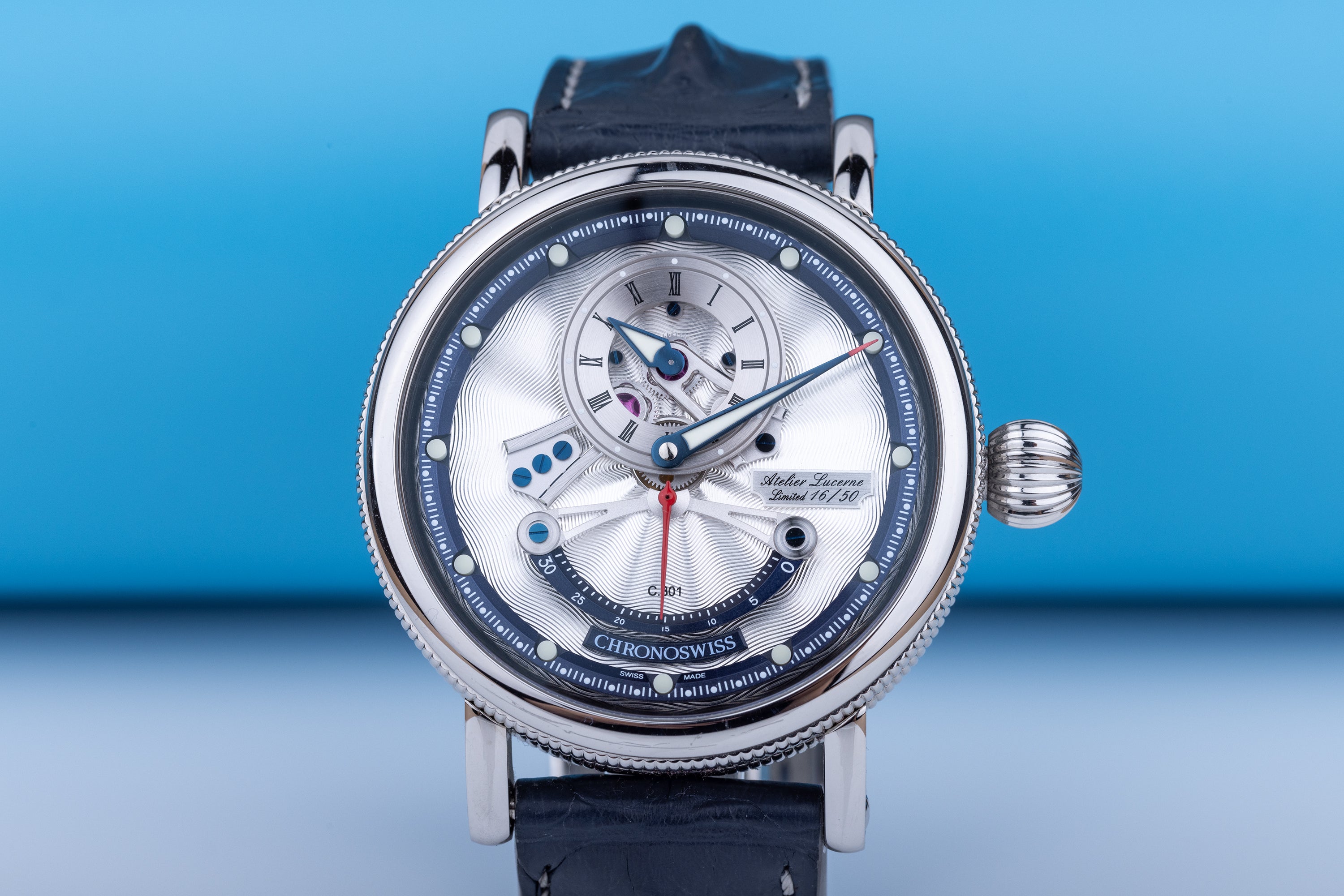 Chronoswiss Flying Grand Regulator Open Gear Retrograde Second | 'ReSec' | REF. CH-6923-SIBL | Limited 50 Pieces | Stainless Steel