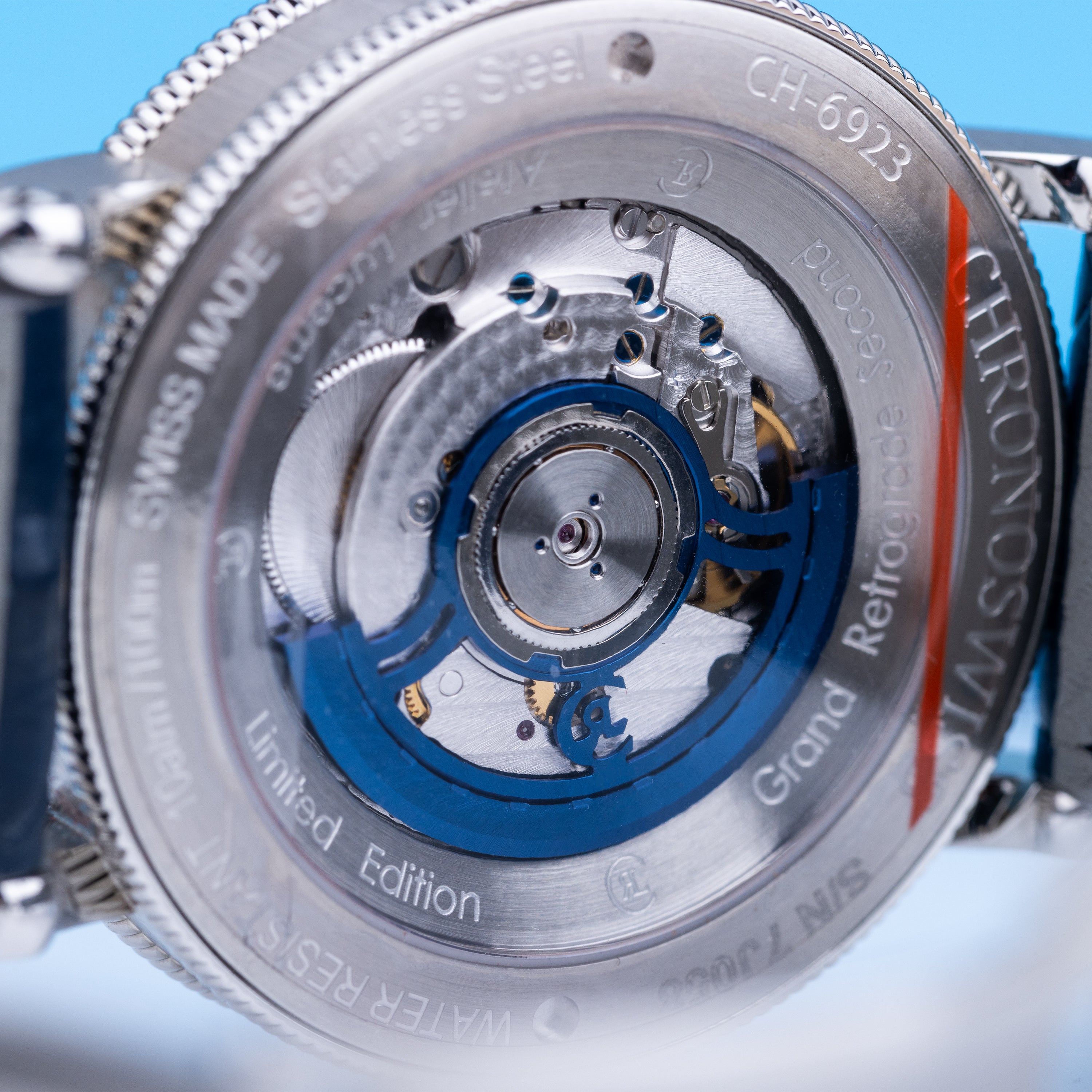 Chronoswiss Flying Grand Regulator Open Gear Retrograde Second | 'ReSec' | REF. CH-6923-SIBL | Limited 50 Pieces | Stainless Steel