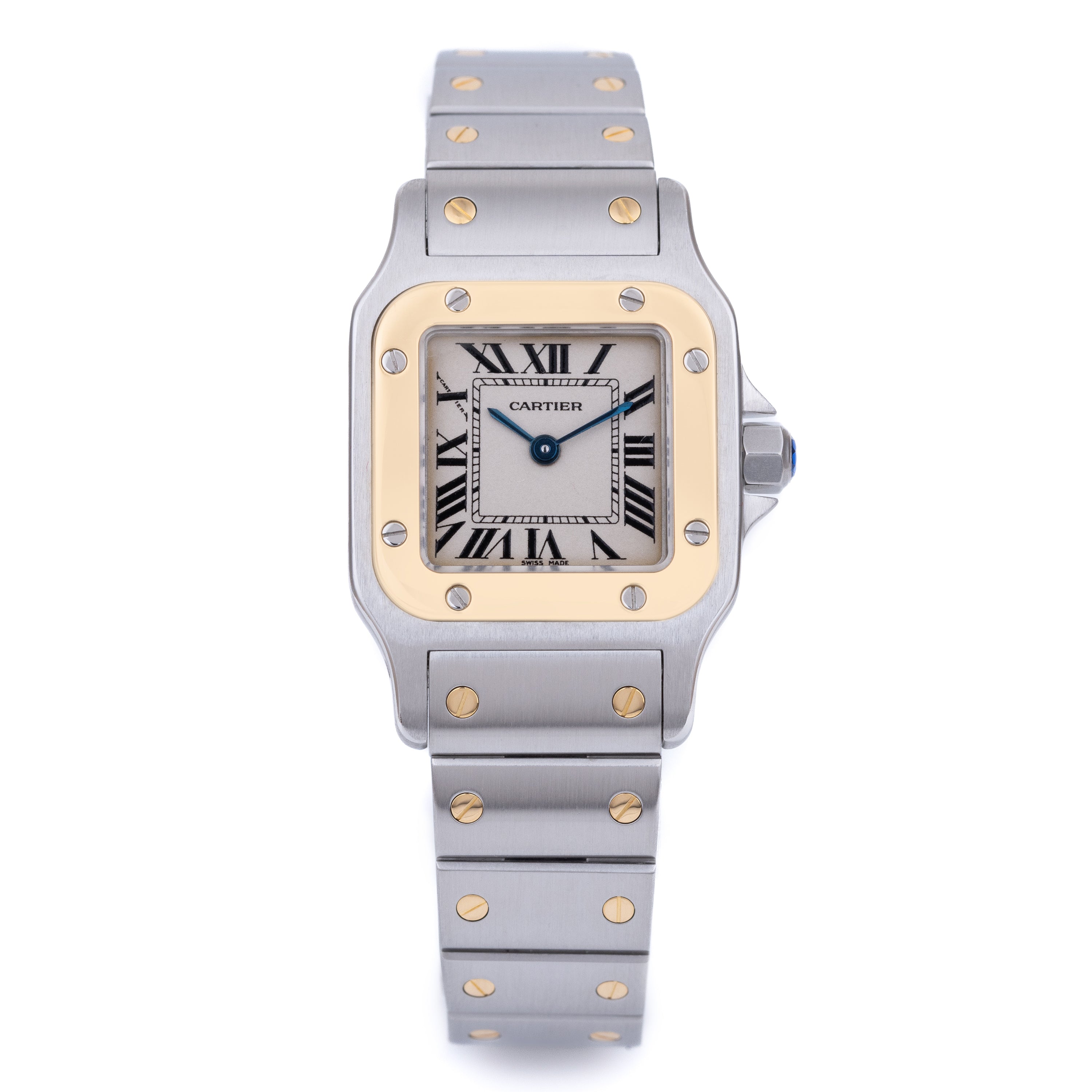Cartier Santos Galbee | REF. 1567 | Stainless Steel & 18k Yellow Gold | 24mm | Quartz | Cartier 2023 Service & 2 Year Warranty