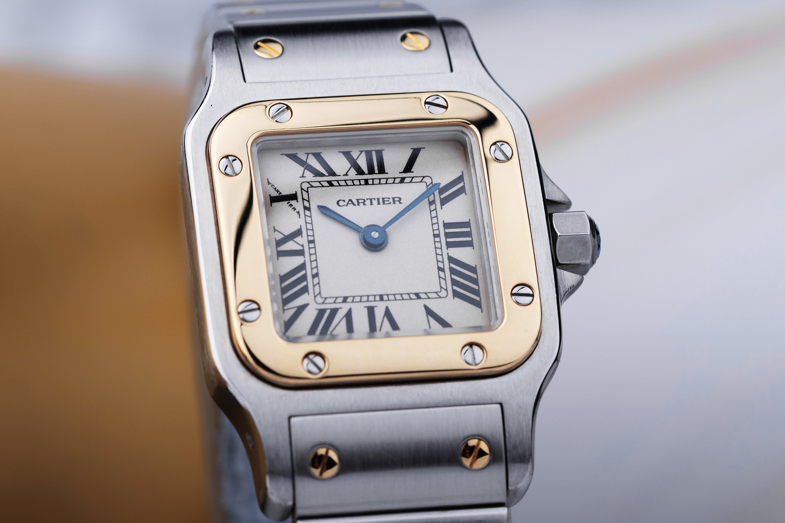 Cartier Santos Galbee | REF. 1567 | Stainless Steel & 18k Yellow Gold | 24mm | Quartz | Cartier 2023 Service & 2 Year Warranty