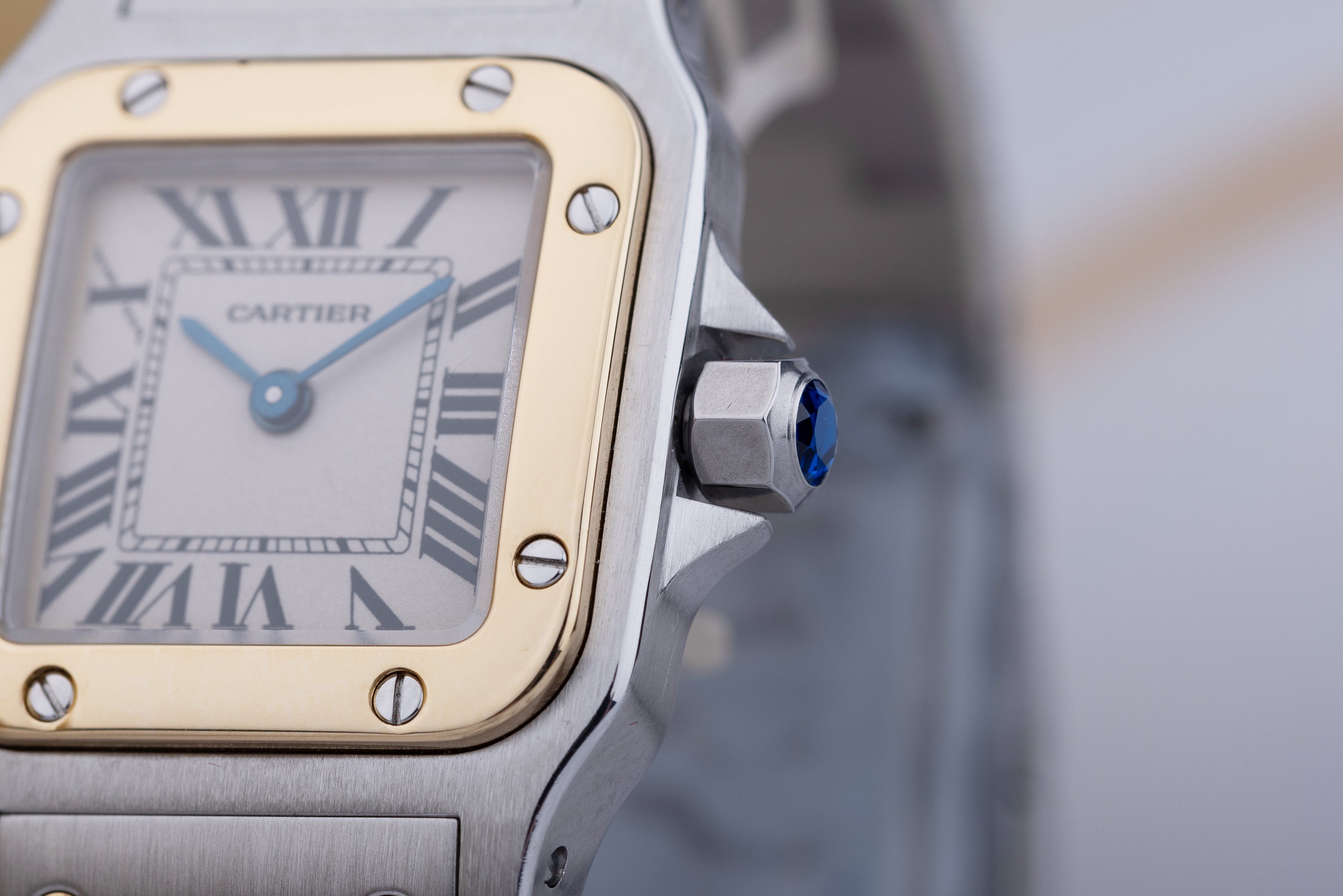 Cartier Santos Galbee | REF. 1567 | Stainless Steel & 18k Yellow Gold | 24mm | Quartz | Cartier 2023 Service & 2 Year Warranty