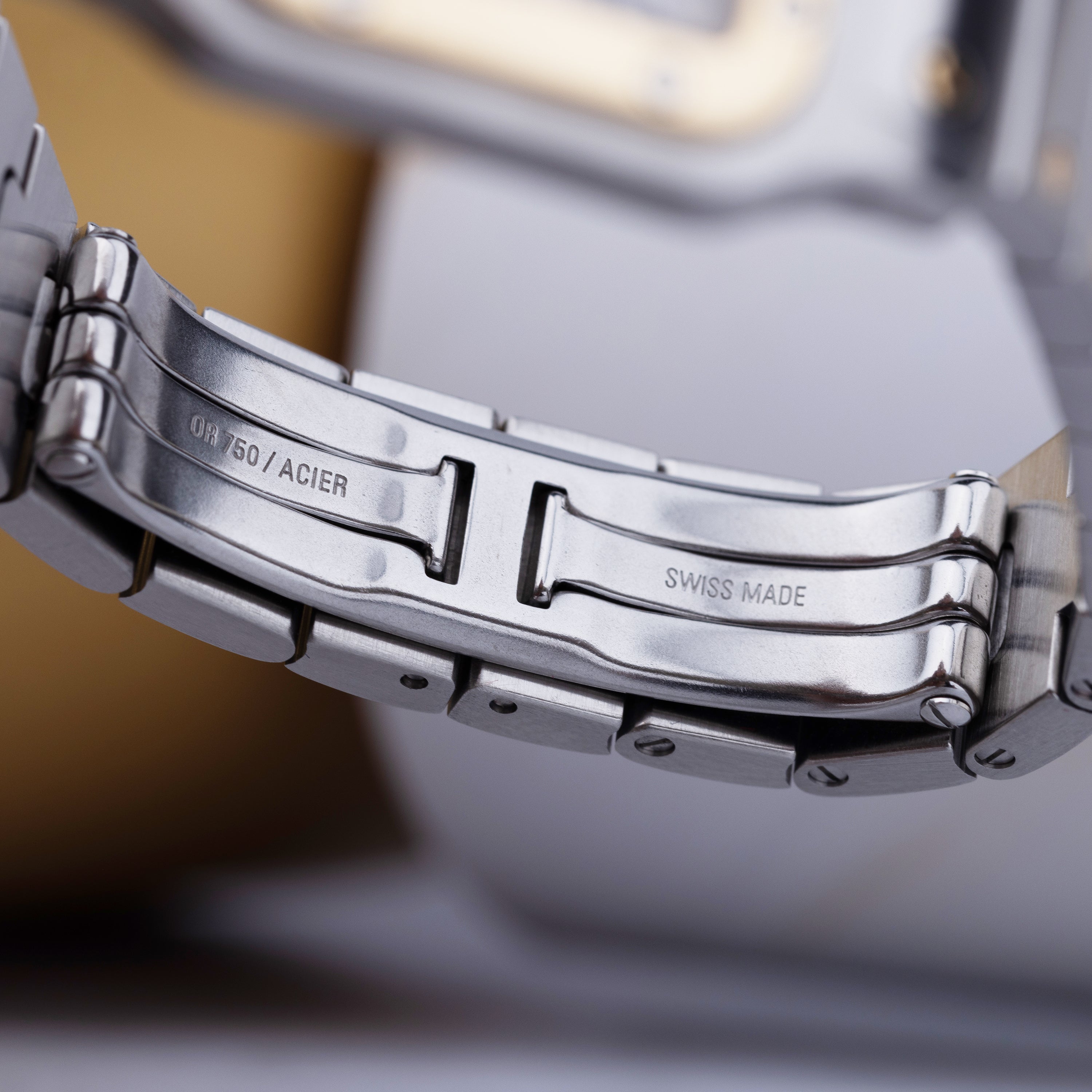 Cartier Santos Galbee | REF. 1567 | Stainless Steel & 18k Yellow Gold | 24mm | Quartz | Cartier 2023 Service & 2 Year Warranty