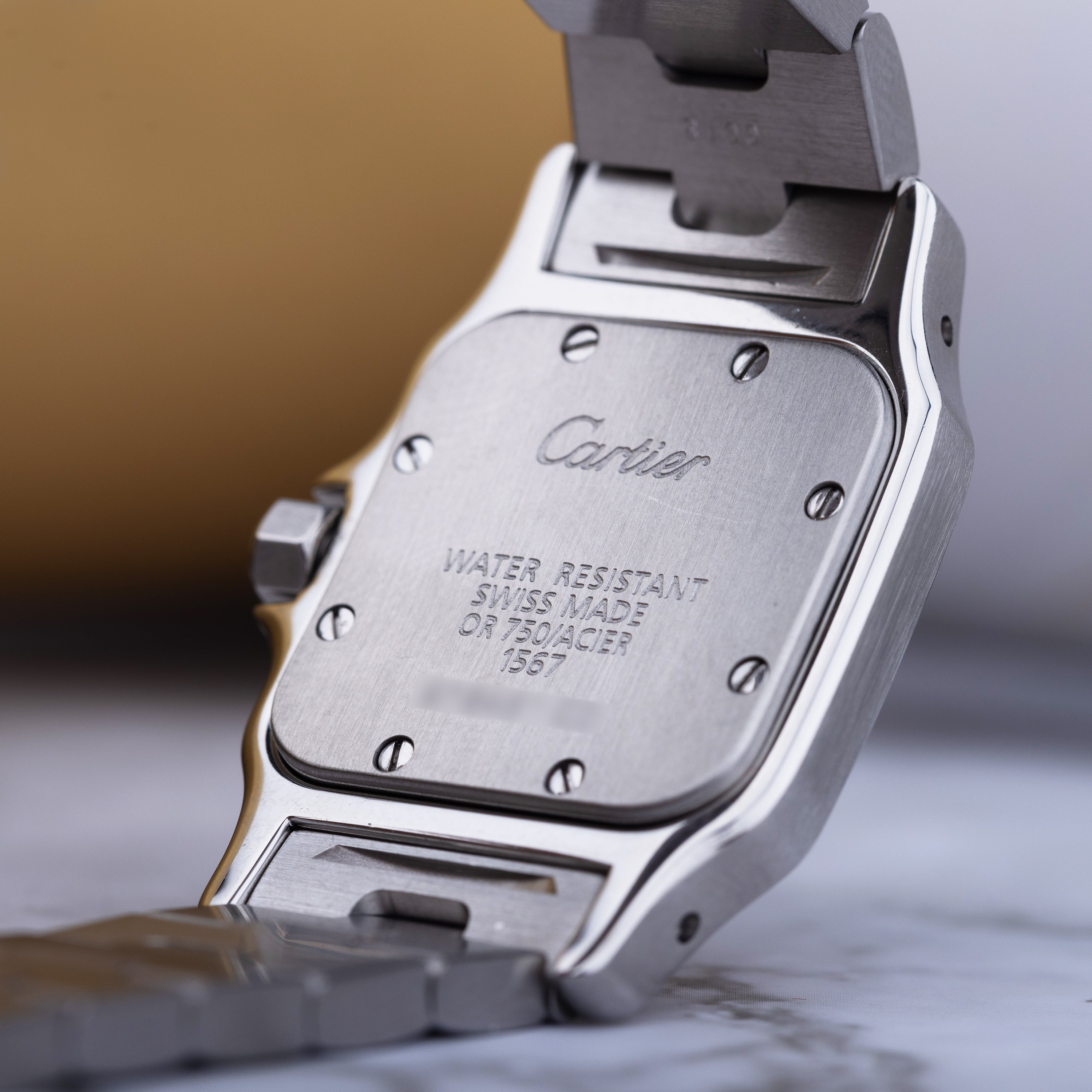 Cartier Santos Galbee | REF. 1567 | Stainless Steel & 18k Yellow Gold | 24mm | Quartz | Cartier 2023 Service & 2 Year Warranty