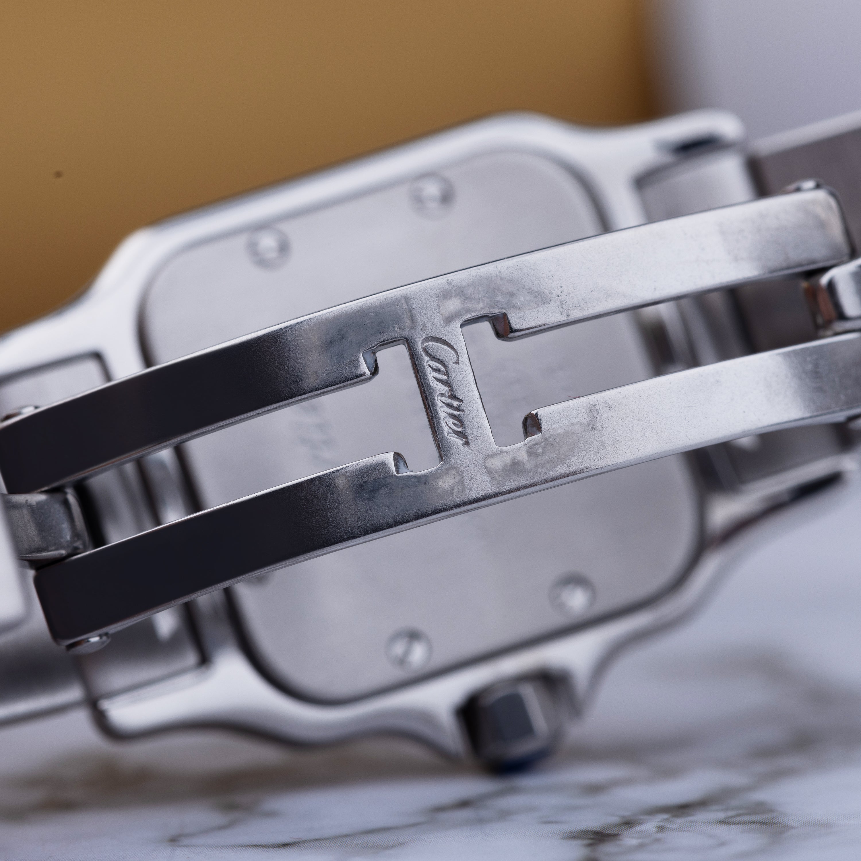 Cartier Santos Galbee | REF. 1567 | Stainless Steel & 18k Yellow Gold | 24mm | Quartz | Cartier 2023 Service & 2 Year Warranty