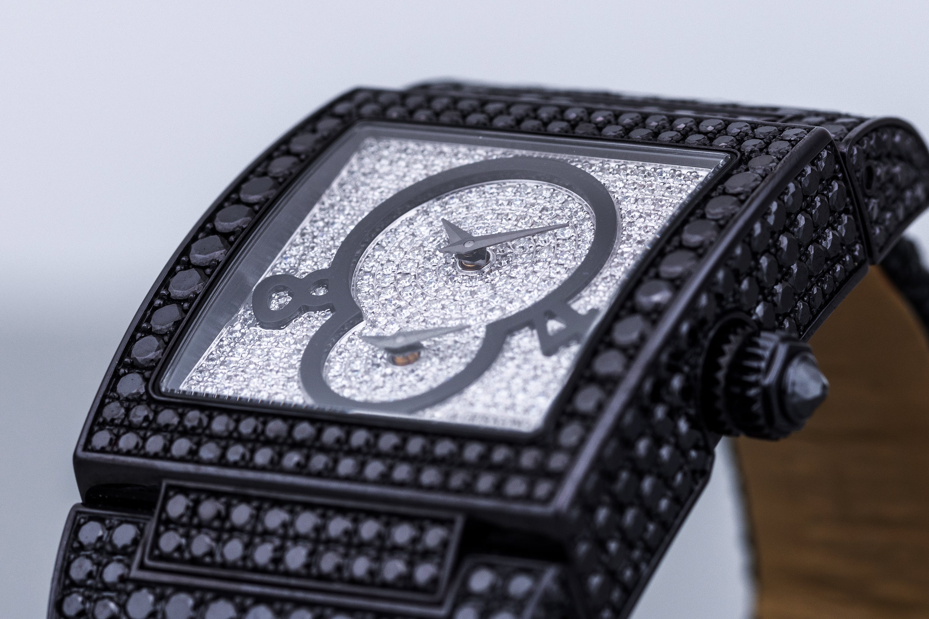 De Grisogono Instrumentino | Pave White & Black Diamonds | 18k White Gold