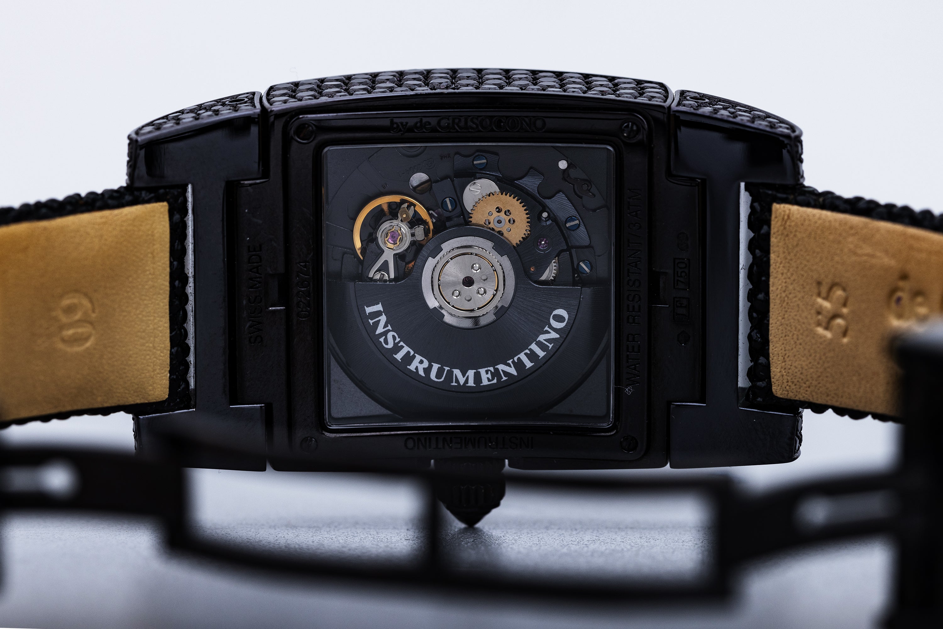 De Grisogono Instrumentino | Pave White & Black Diamonds | 18k White Gold