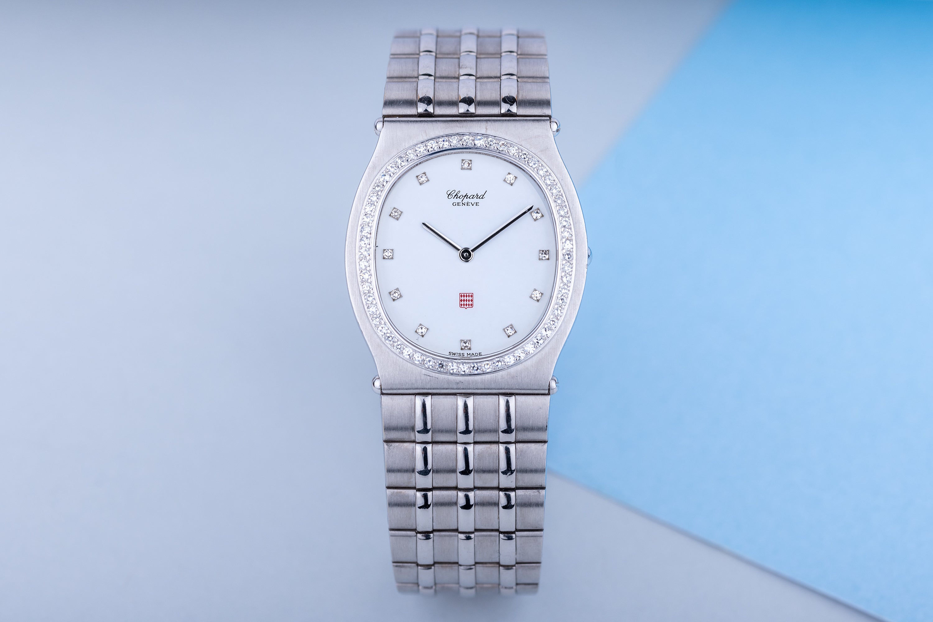Chopard Monte-Carlo | 18k White Gold | Diamond Bezel & Hours