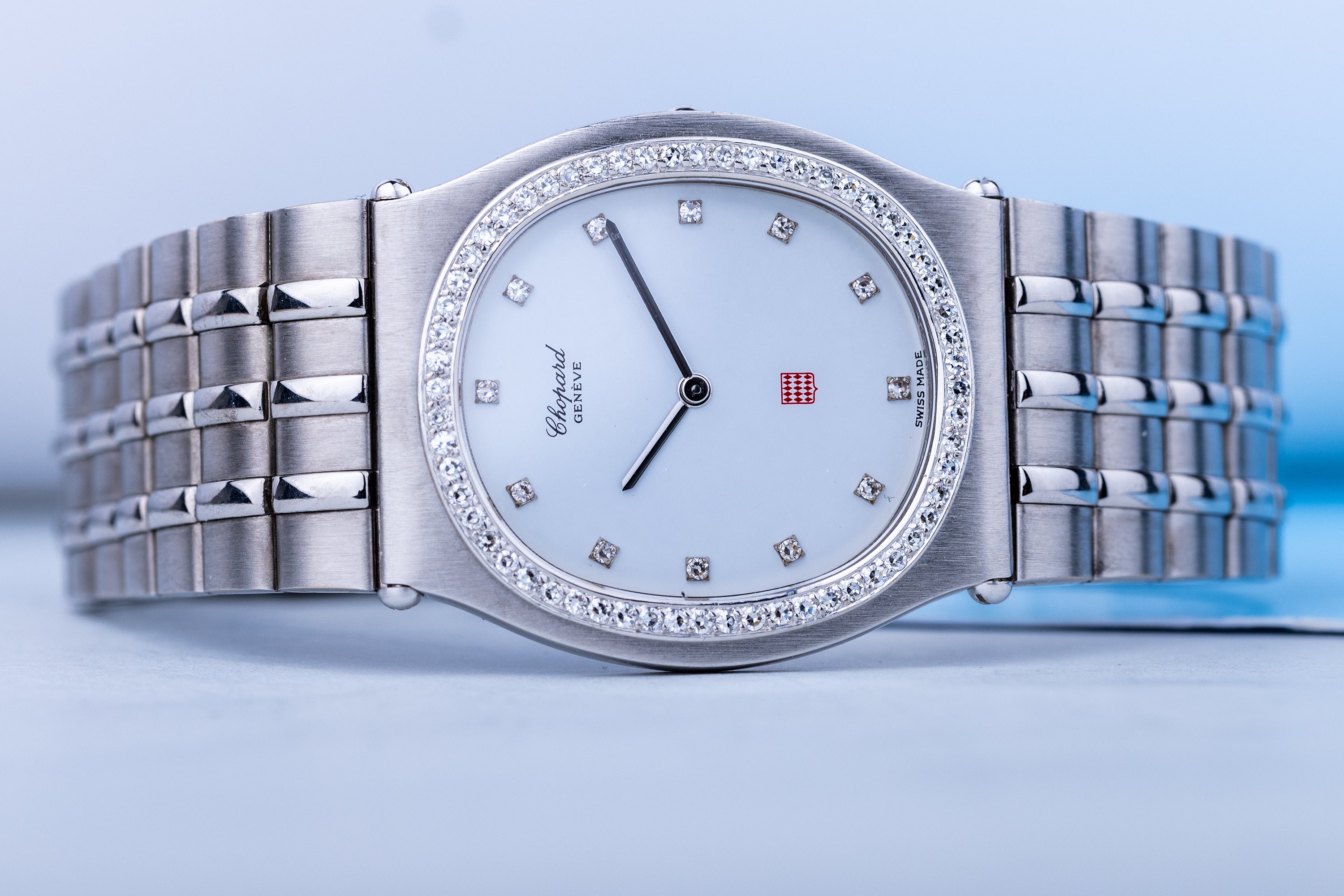 Chopard Monte-Carlo | 18k White Gold | Diamond Bezel & Hours