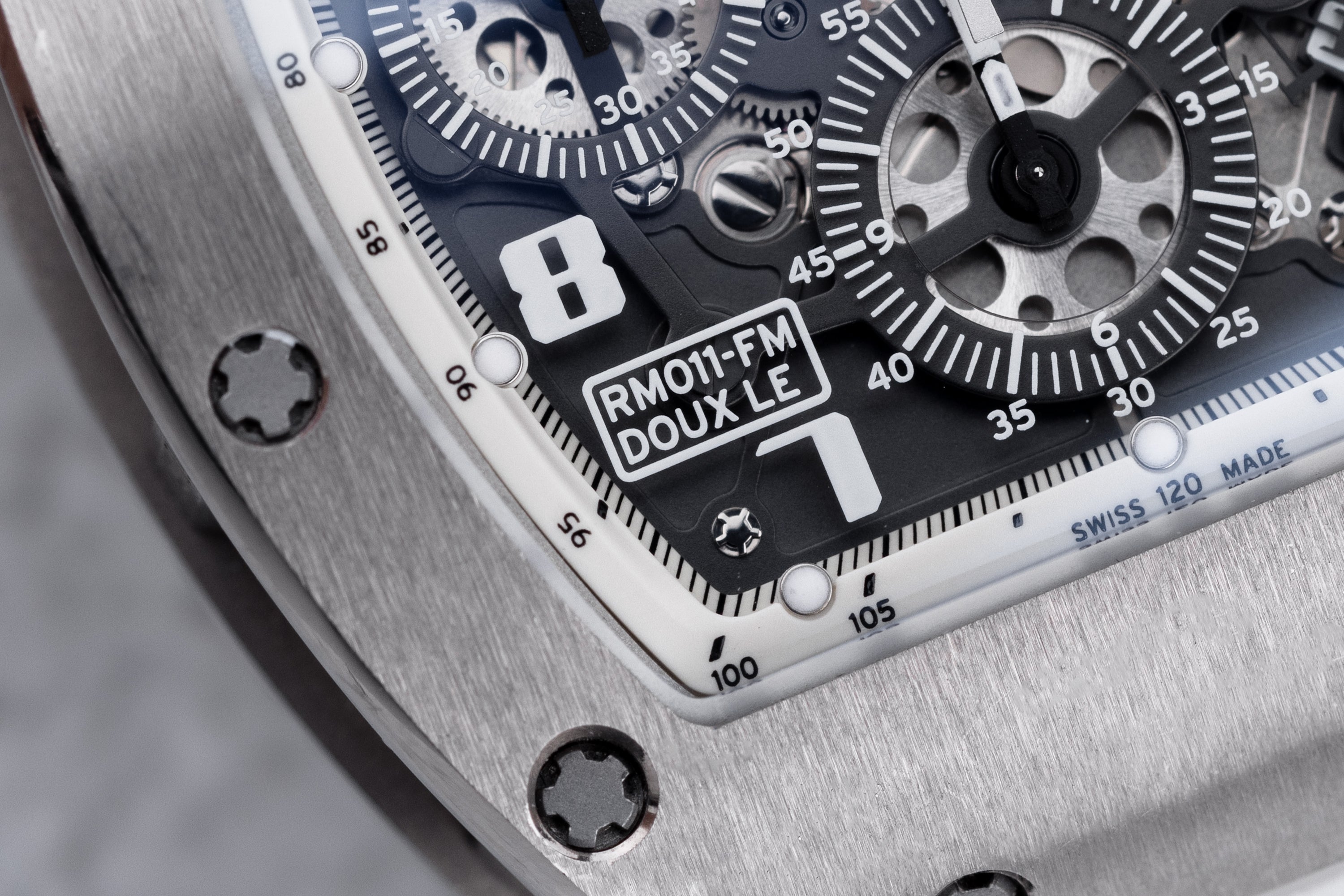 Richard Mille | REF. RM11-FM DOUX LE | Limited 12 Pieces - Felipe Massa | Titanium & 18k White Gold | Box & Papers | 2012