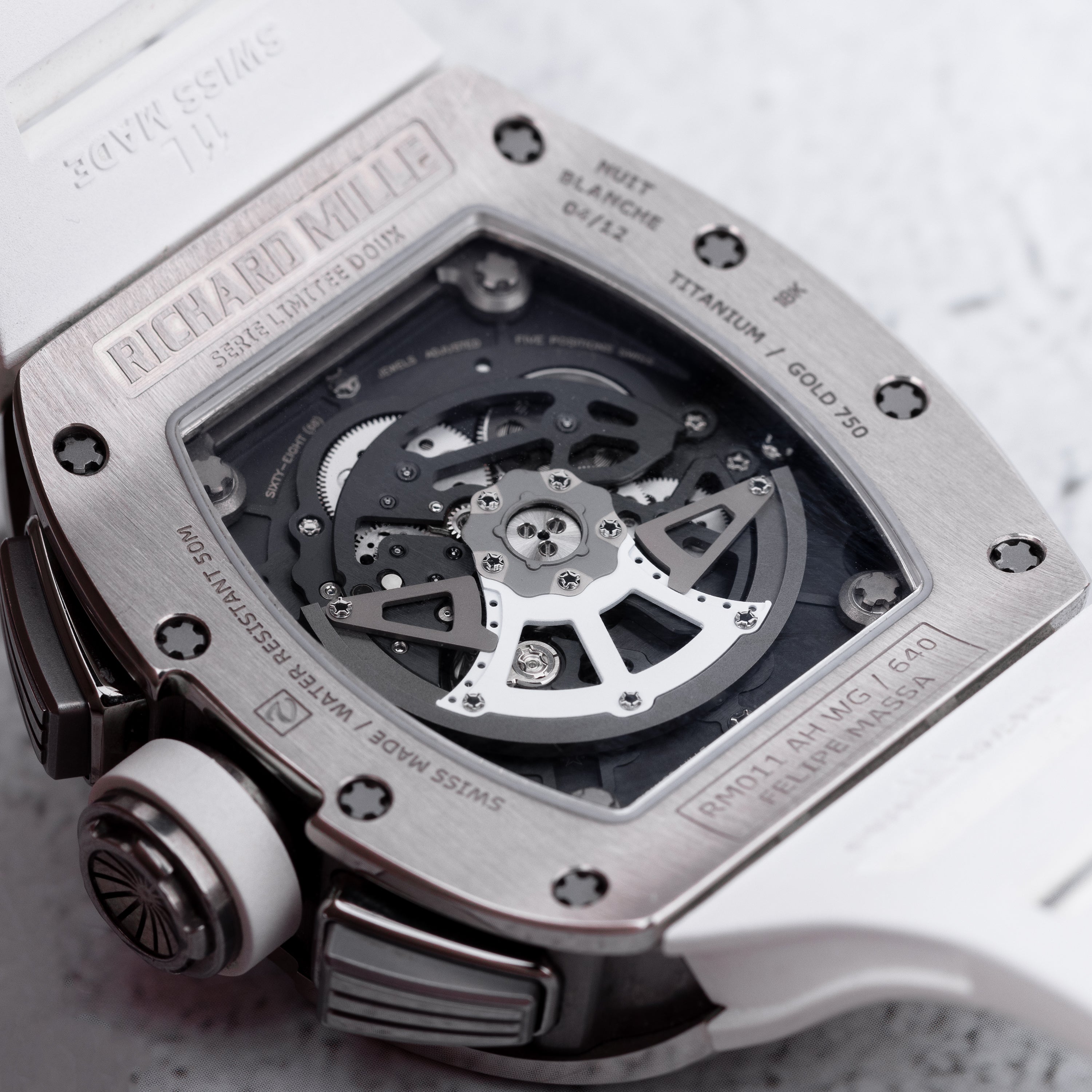 Richard Mille | REF. RM11-FM DOUX LE | Limited 12 Pieces - Felipe Massa | Titanium & 18k White Gold | Box & Papers | 2012