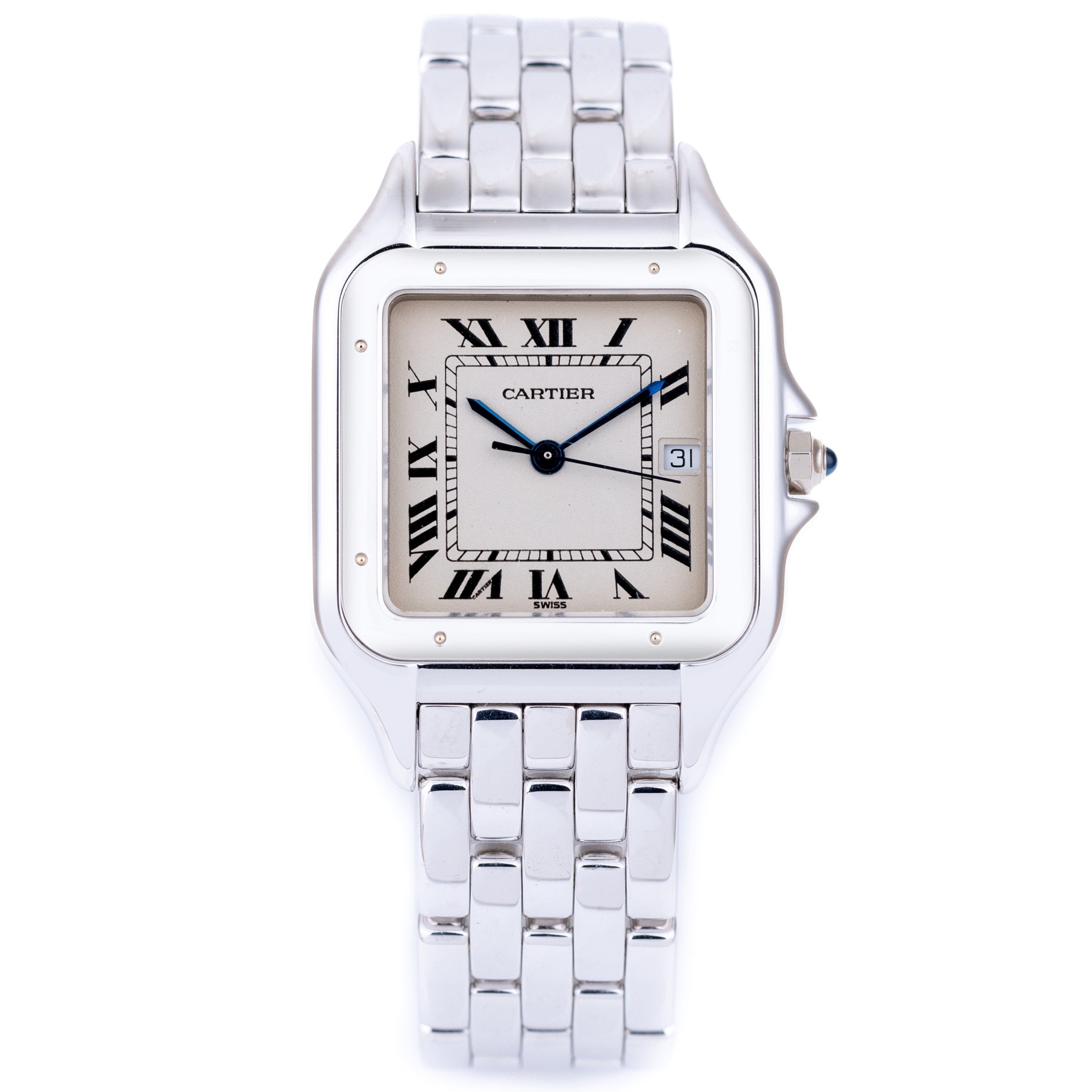 Cartier Panthere | White Silvered Roman Numeral Dial | 27.5mm | 18k White Gold