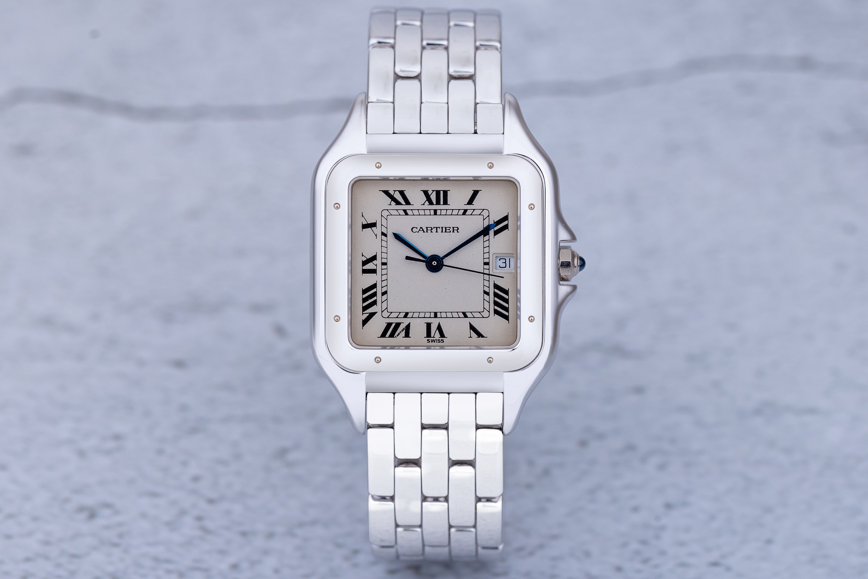 Cartier Panthere | White Silvered Roman Numeral Dial | 27.5mm | 18k White Gold