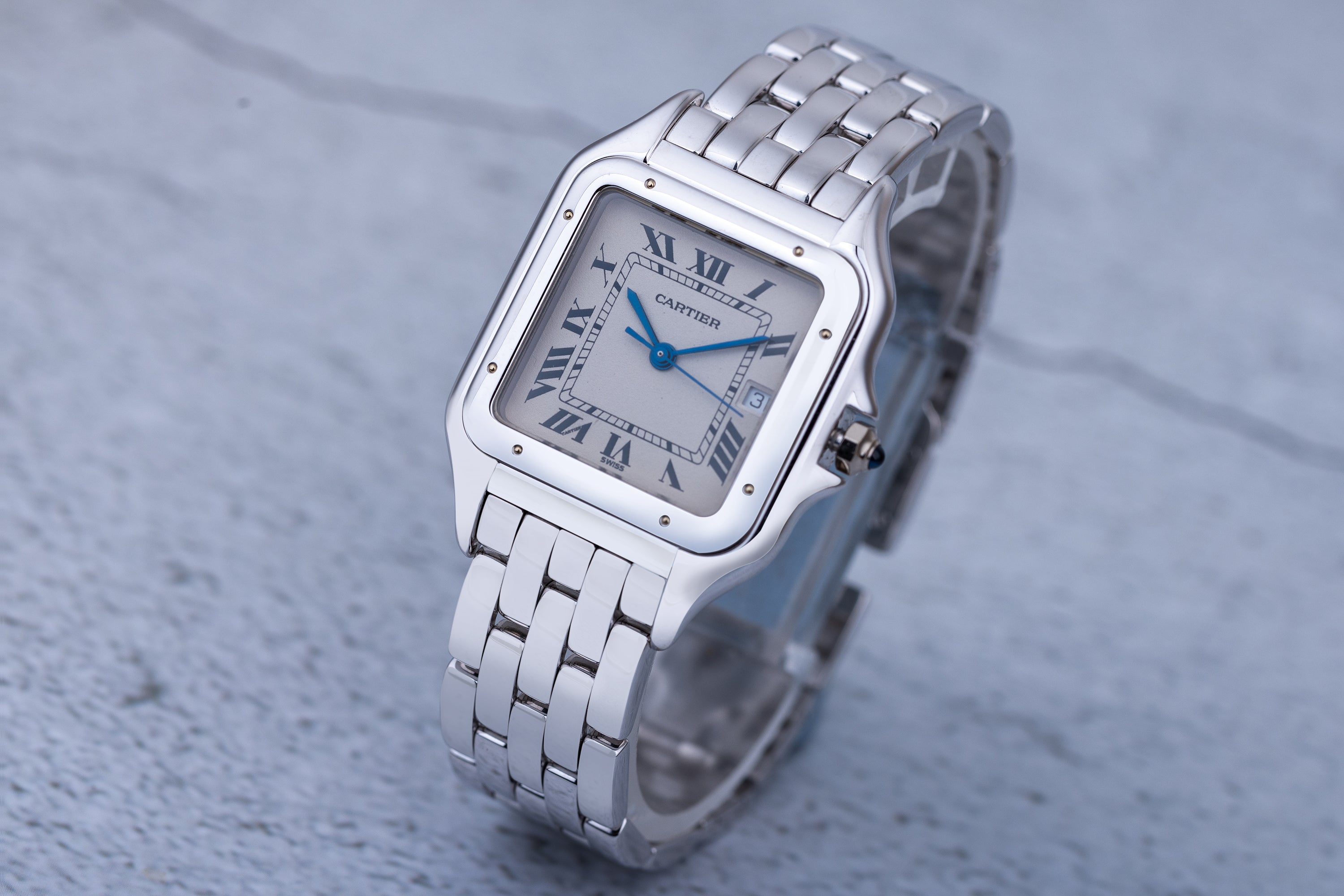 Cartier Panthere | White Silvered Roman Numeral Dial | 27.5mm | 18k White Gold