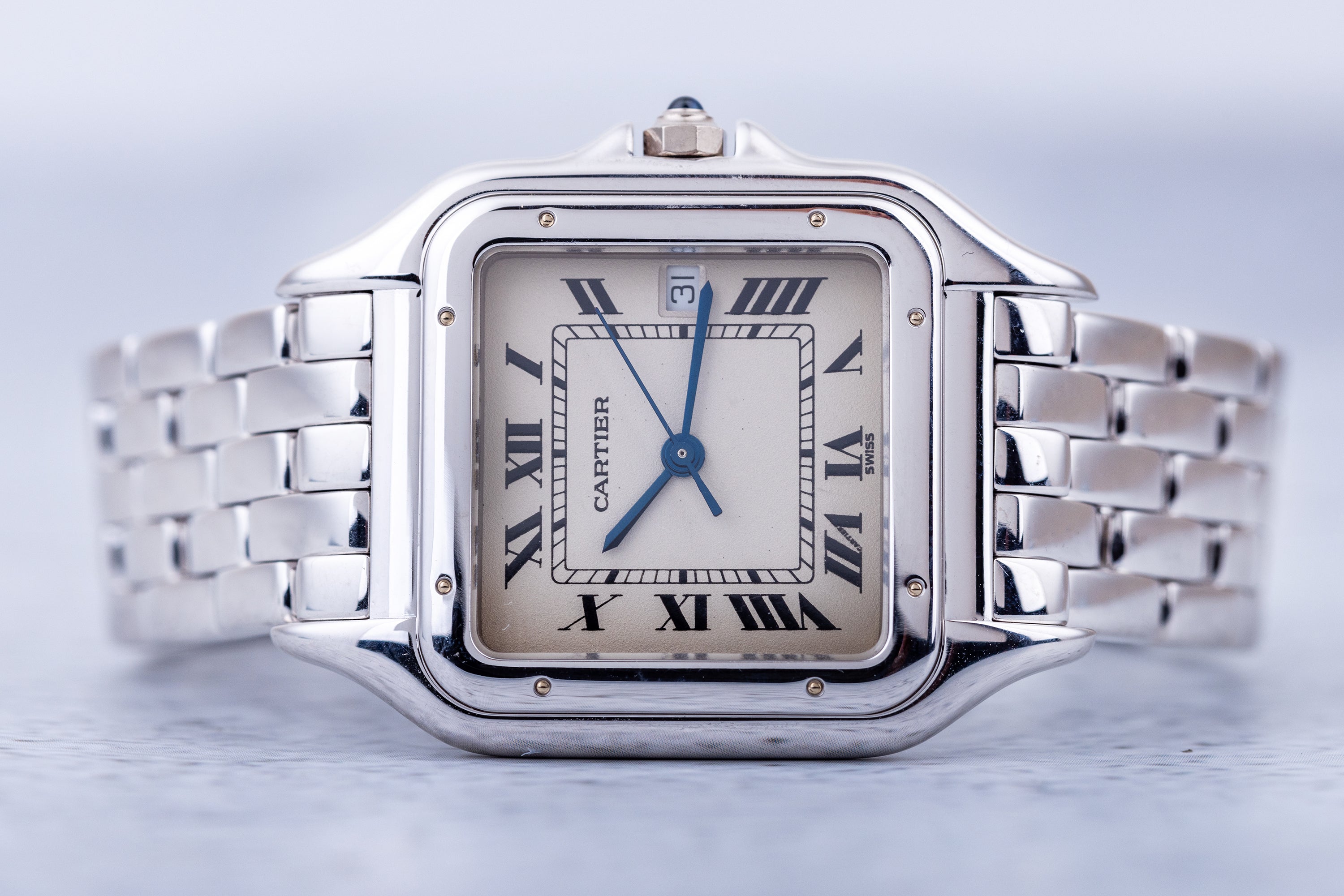 Cartier Panthere | White Silvered Roman Numeral Dial | 27.5mm | 18k White Gold