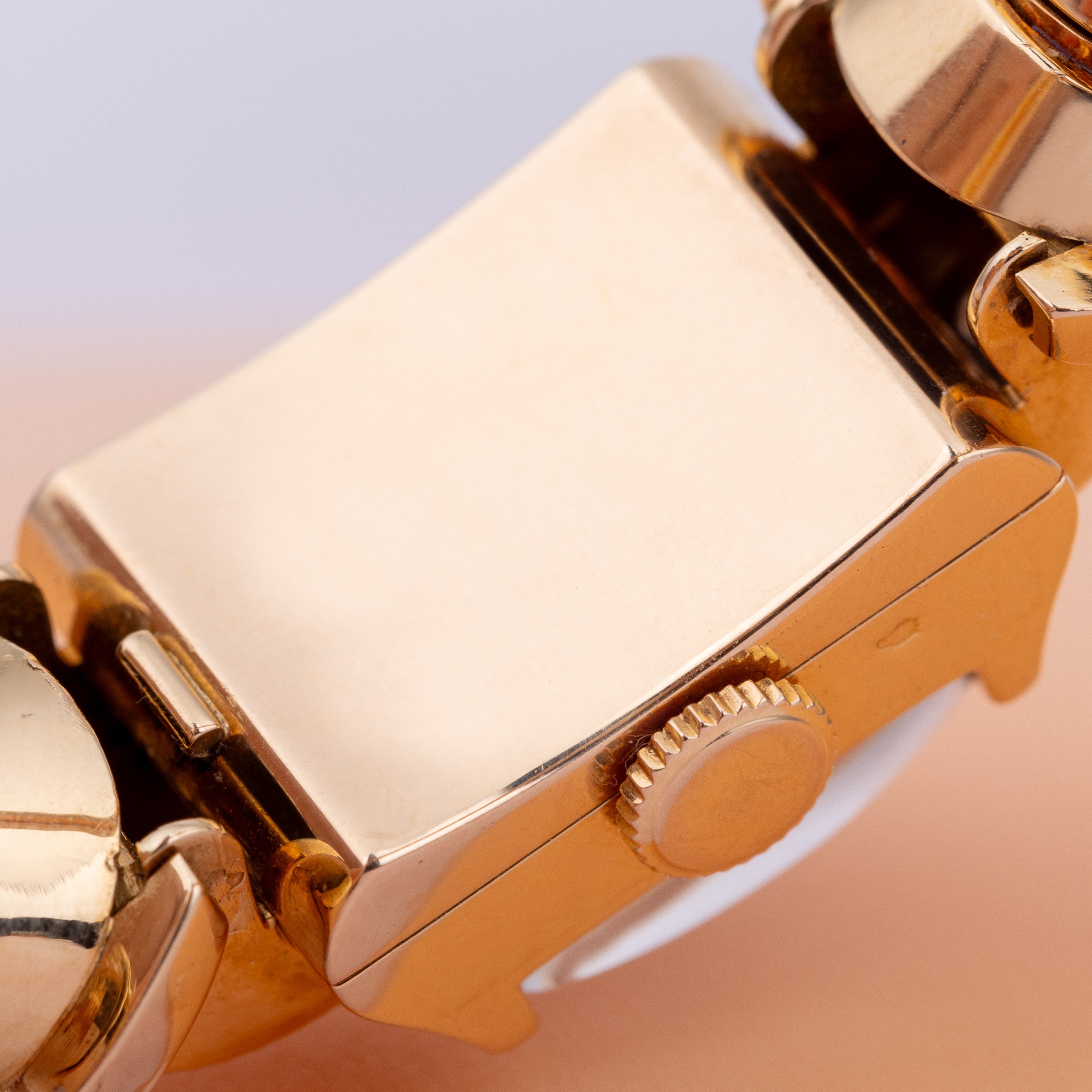 Vintage Longines Watch Circa 1950's | Diamond Shoulders | 18k Yellow Gold | 15mm Wide