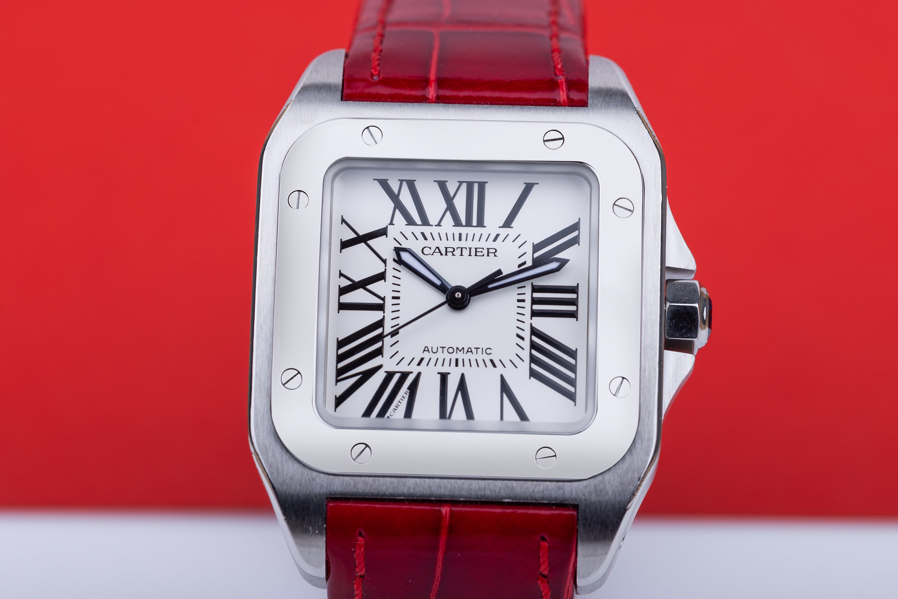 Cartier Santos 100 | REF. 2878 | 33mm | Stainless Steel | Cartier 2023 Service & 2 Year Warranty