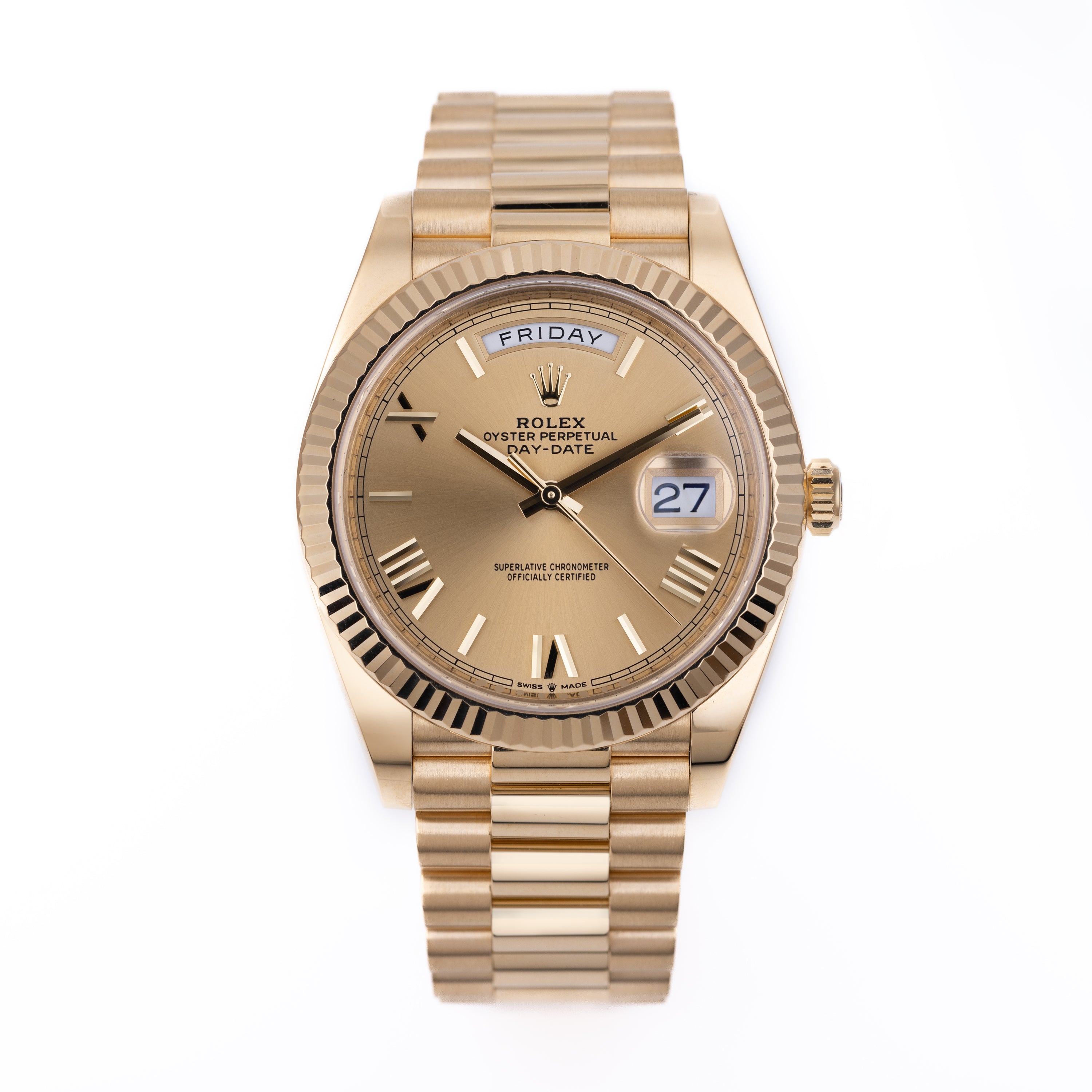 Rolex Day-Date 40 | REF. 228238 | Gold Dial | Box & Papers | 2019 | 18k Yellow Gold