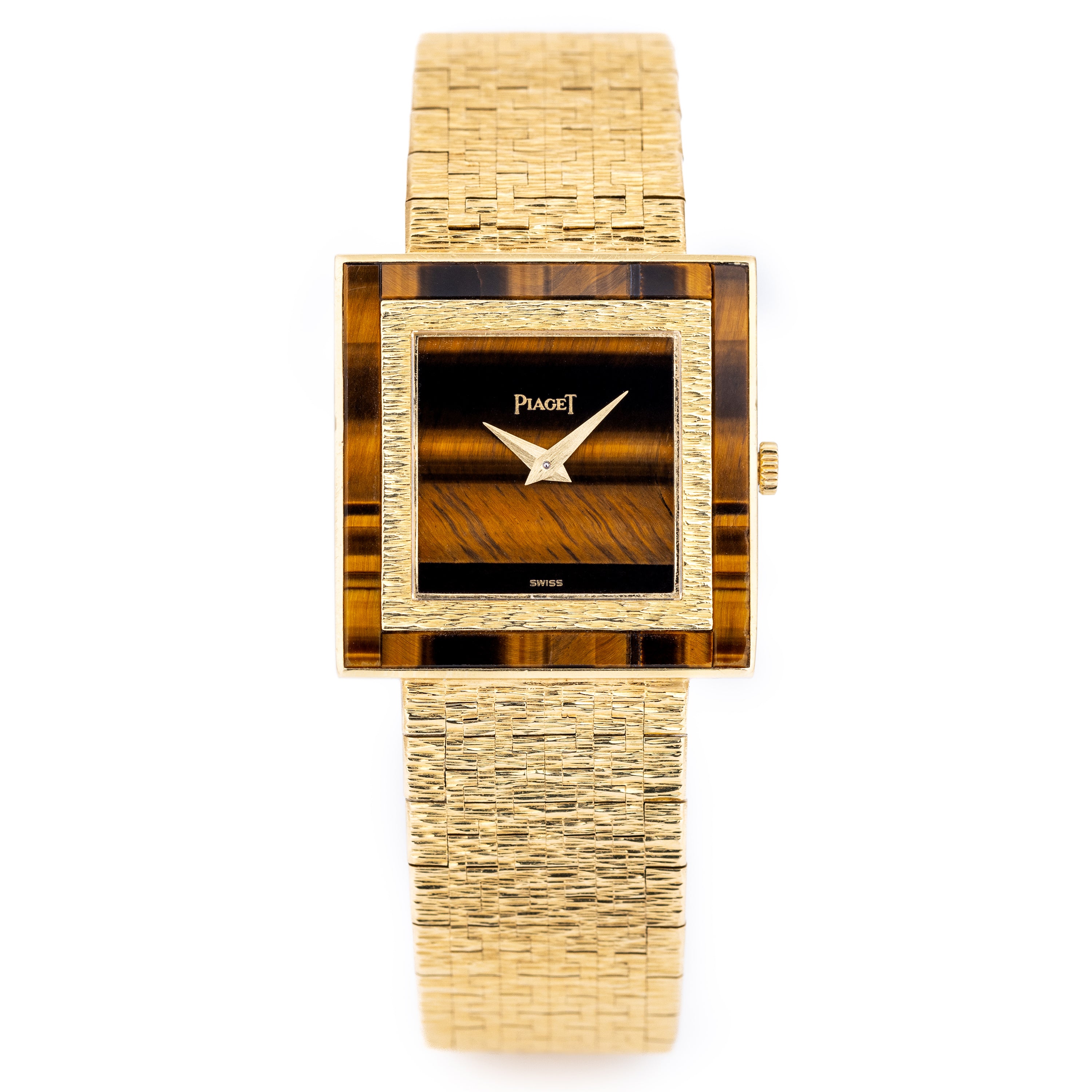 Vintage Piaget | Tiger Eye Dial And Bezel | 18k Yellow Gold | Circa 1970's | 25mm