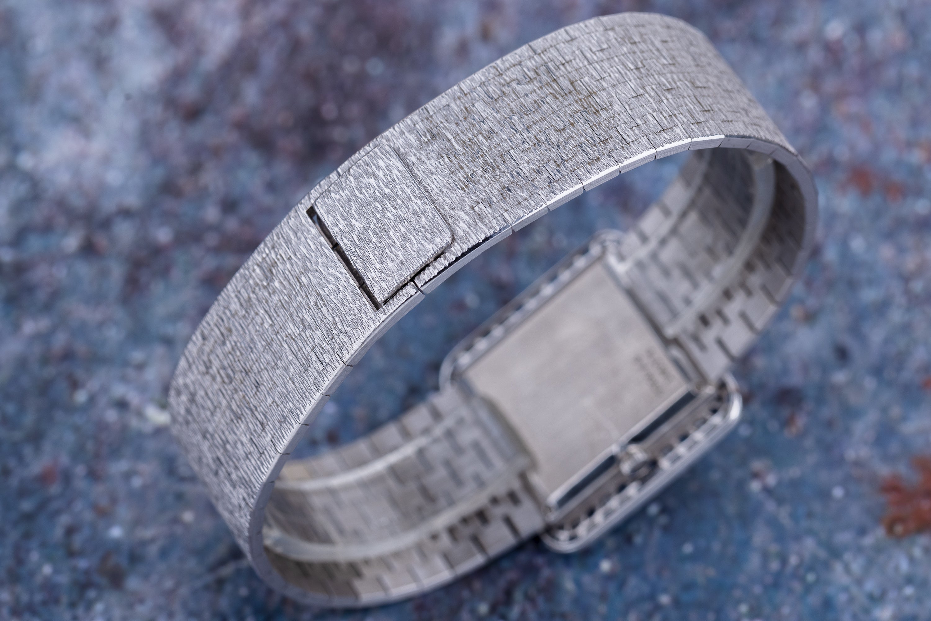 Vintage Piaget | REF. 9366A6 | Diamond & Sapphire Bezel | 18k White Gold | 30mm | 1970's