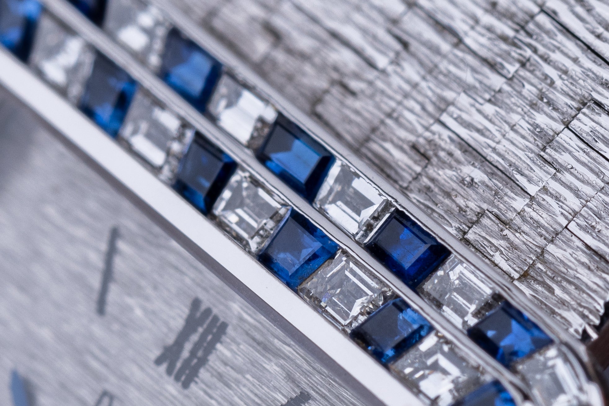 Vintage Piaget | REF. 9366A6 | Diamond & Sapphire Bezel | 18k White Gold | 30mm | 1970's