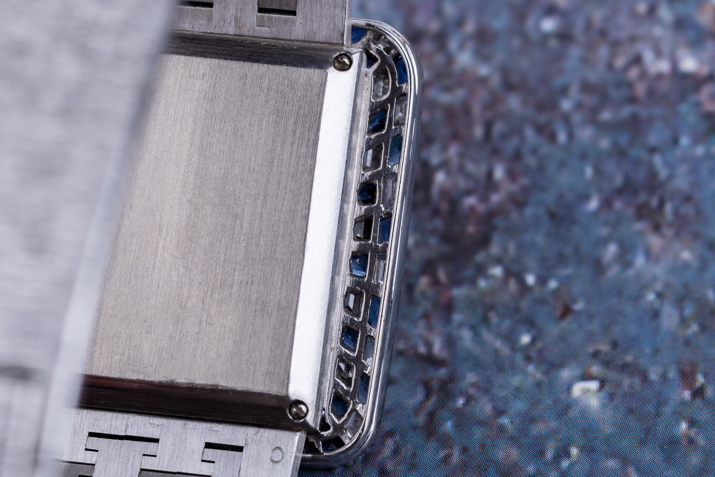 Vintage Piaget | REF. 9366A6 | Diamond & Sapphire Bezel | 18k White Gold | 30mm | 1970's