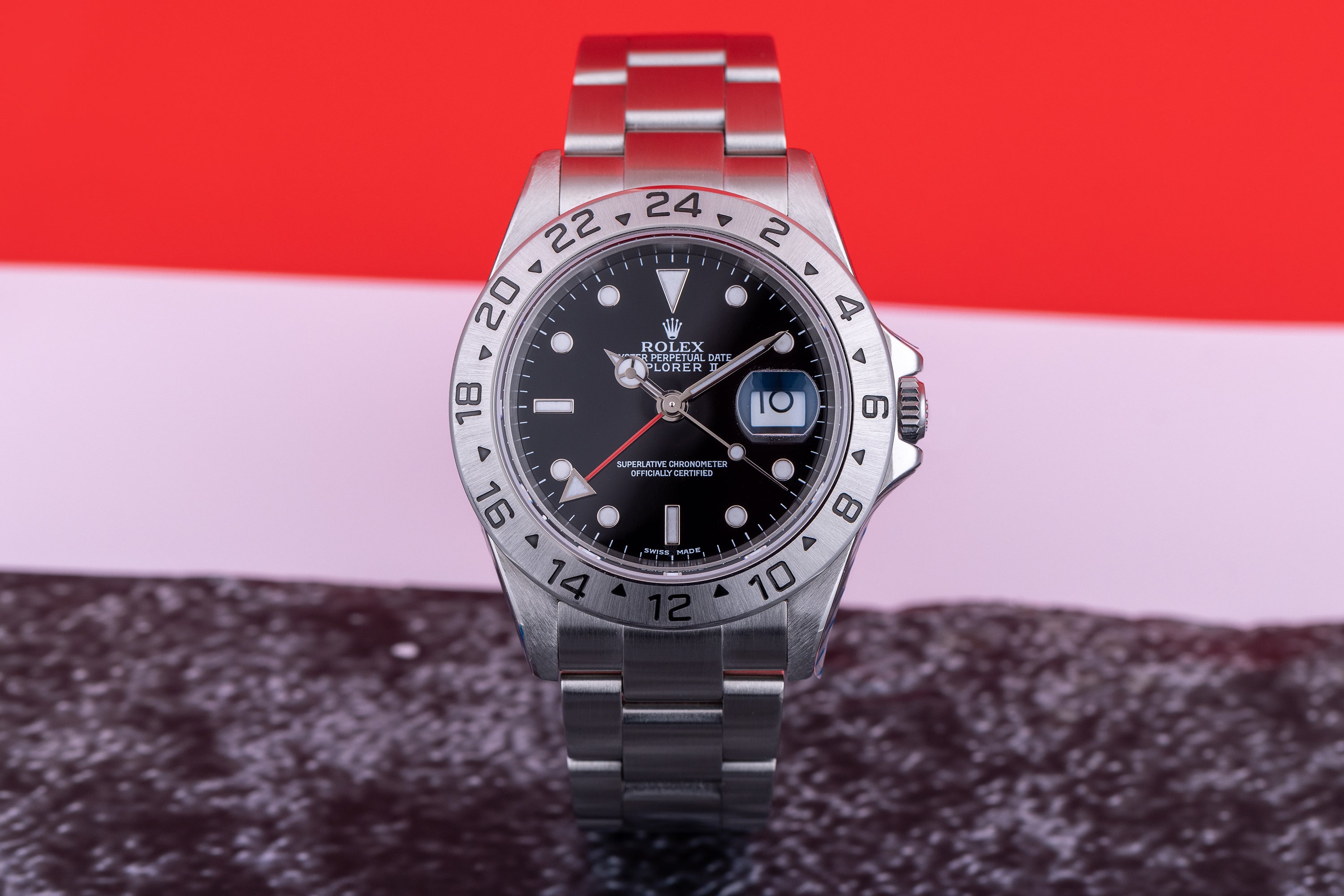 Rolex Explorer II | REF. 16570T | Black Dial | Stainless Steel | Service Papers (2009, 2012 & 2023)