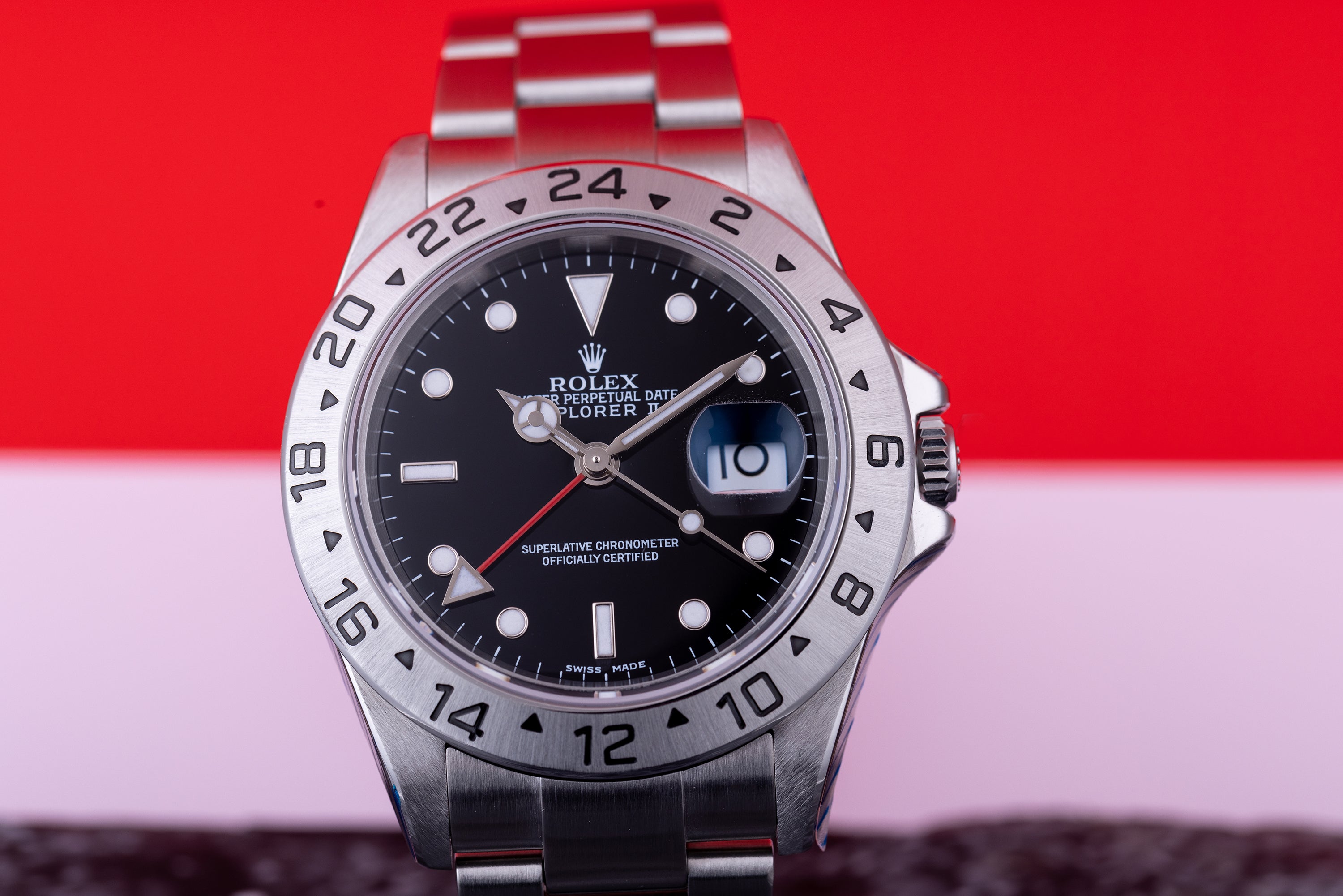 Rolex Explorer II | REF. 16570T | Black Dial | Stainless Steel | Service Papers (2009, 2012 & 2023)