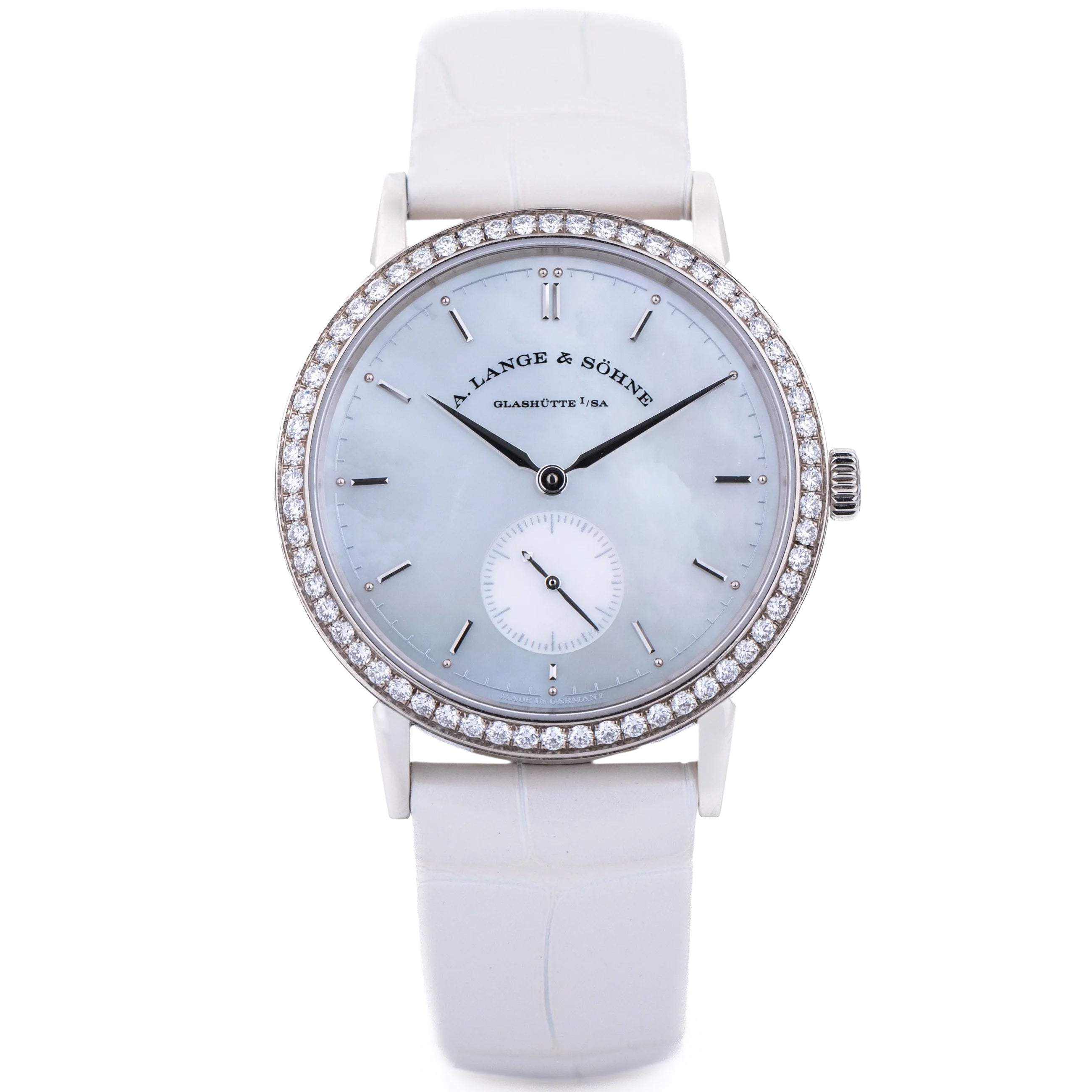 A. Lange & Söhne Saxonia | REF. 878.029 | 18k White Gold | Mother of Pearl Dial | 2020 | Box & Papers