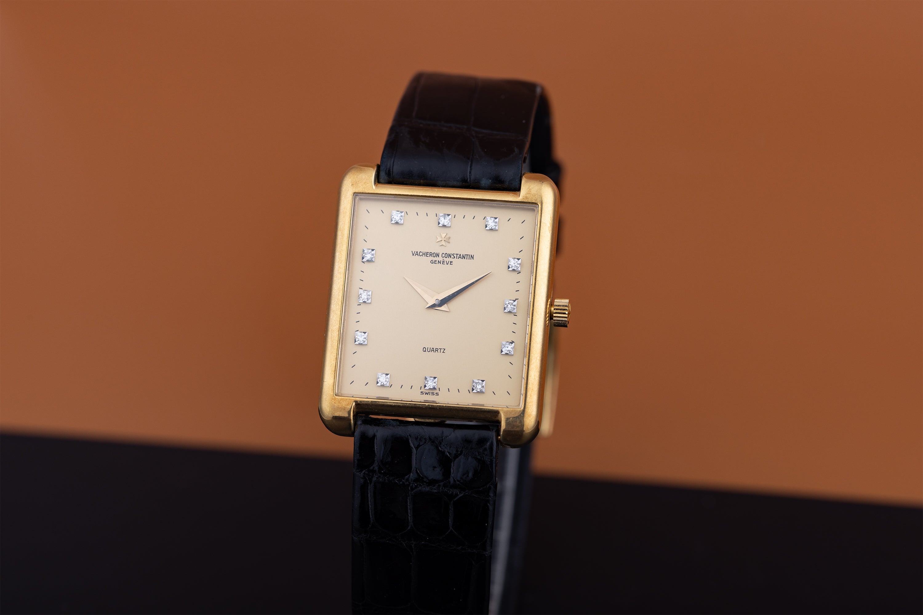 New Old Stock: Vacheron Constantin Diamond Vintage Watch | 18k Yellow Gold | 23mm | 1970s