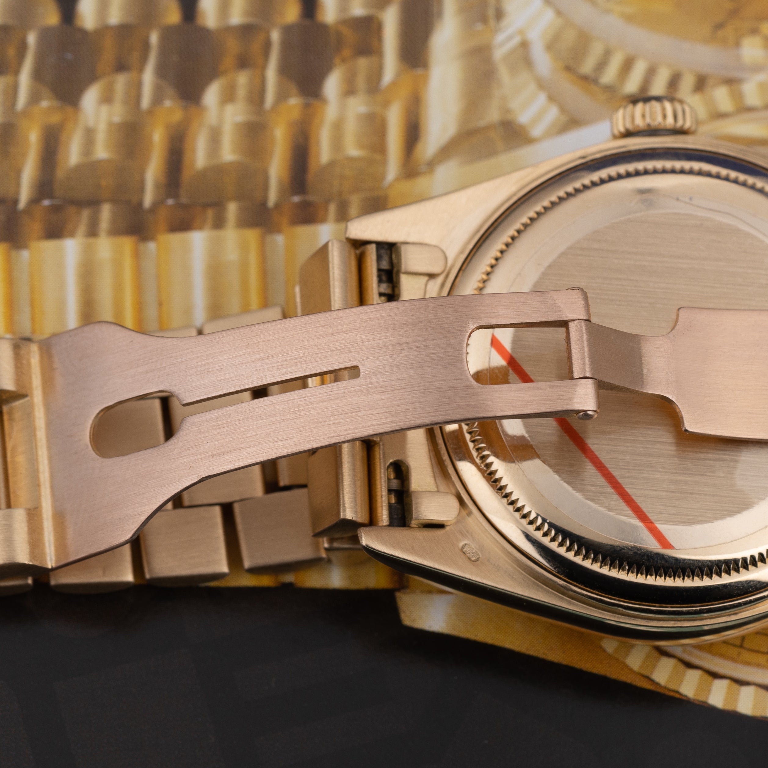 Rolex Day-Date | REF. 18238 | Blue Degrade Diamond Dial | Box & Papers | 18k Yellow Gold