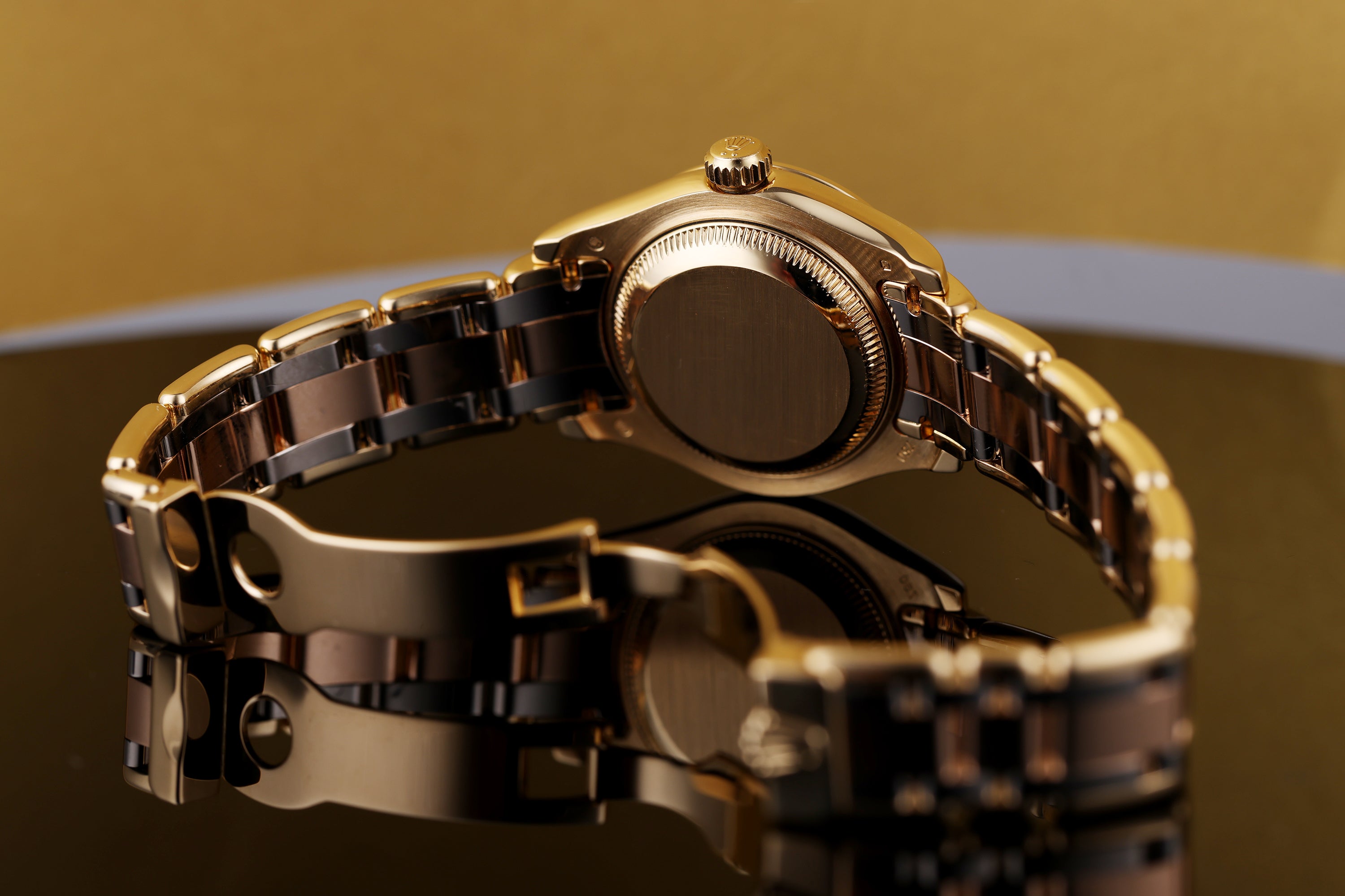Rolex Pearlmaster 29mm | REF. 80298 | Tridor Three-Colour Gold | White Mother of Pearl Diamond Dial | Diamond Bezel | 2007