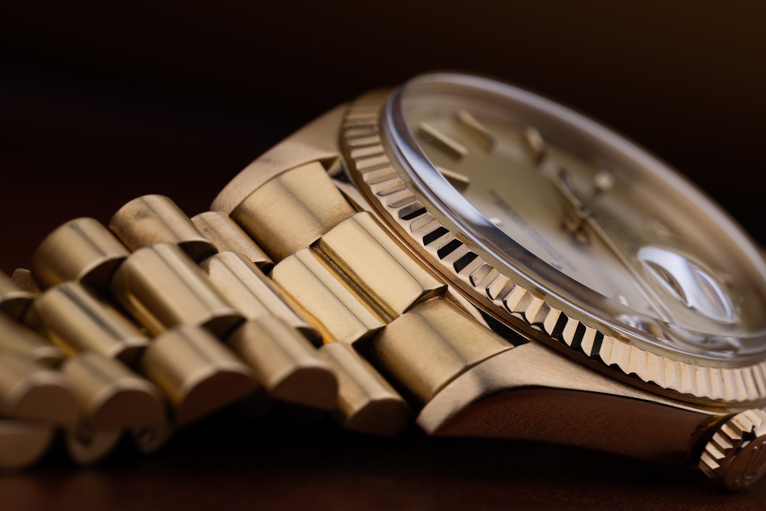 Rolex DateJust 36 | REF. 1601/8 | Gold Dial | 18k Yellow Gold | Rolex Service Papers
