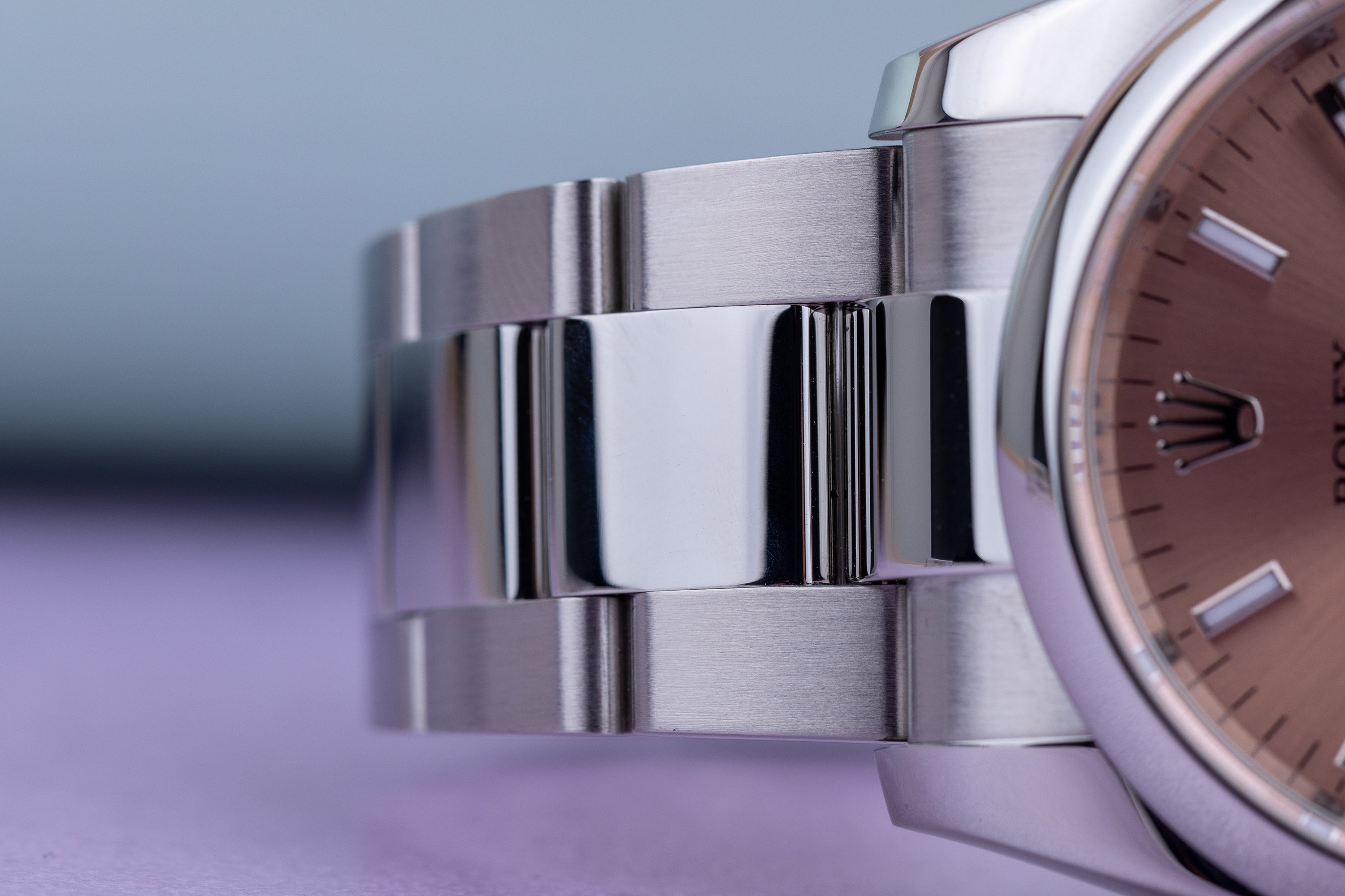 Rolex Date | REF. 115200 | Salmon Pink Dial | Box & Papers | 2019 | Stainless Steel