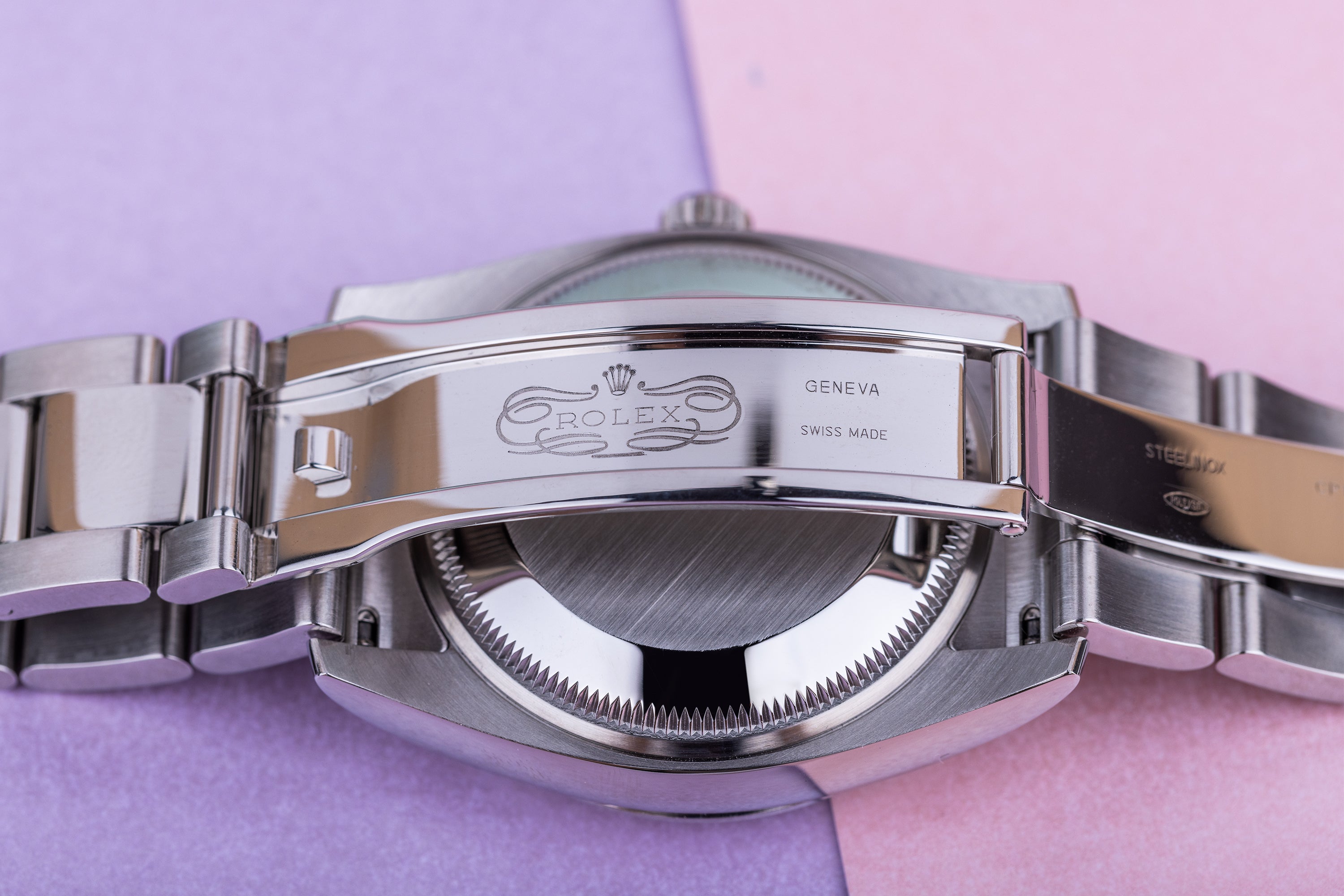 Rolex Date | REF. 115200 | Salmon Pink Dial | Box & Papers | 2019 | Stainless Steel