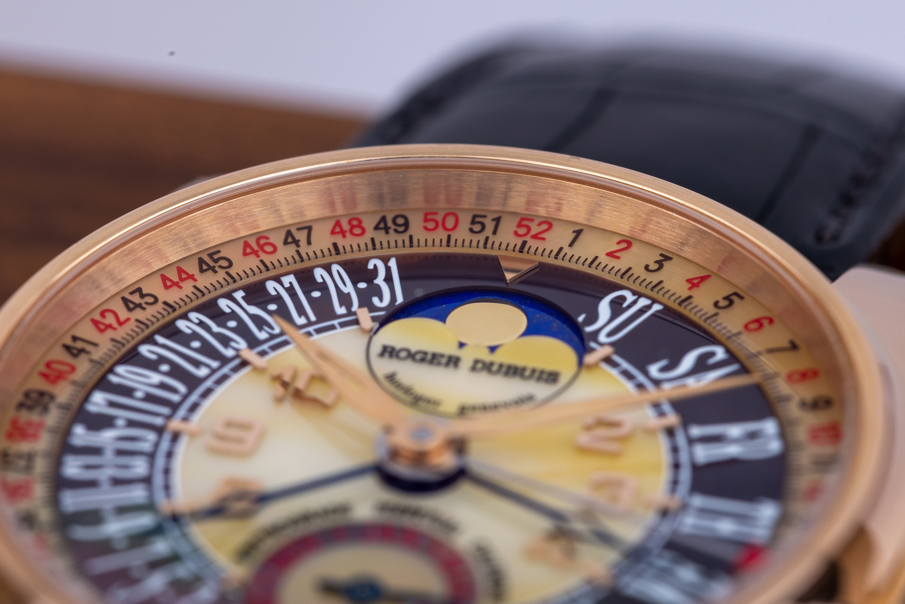 Roger Dubuis | REF. HO43 55710 5 | Hommage Biretrograde Perpetual Calendar | 18k Rose Gold | 43.5mm | Limited 28 Pieces | Box & Papers | 2004