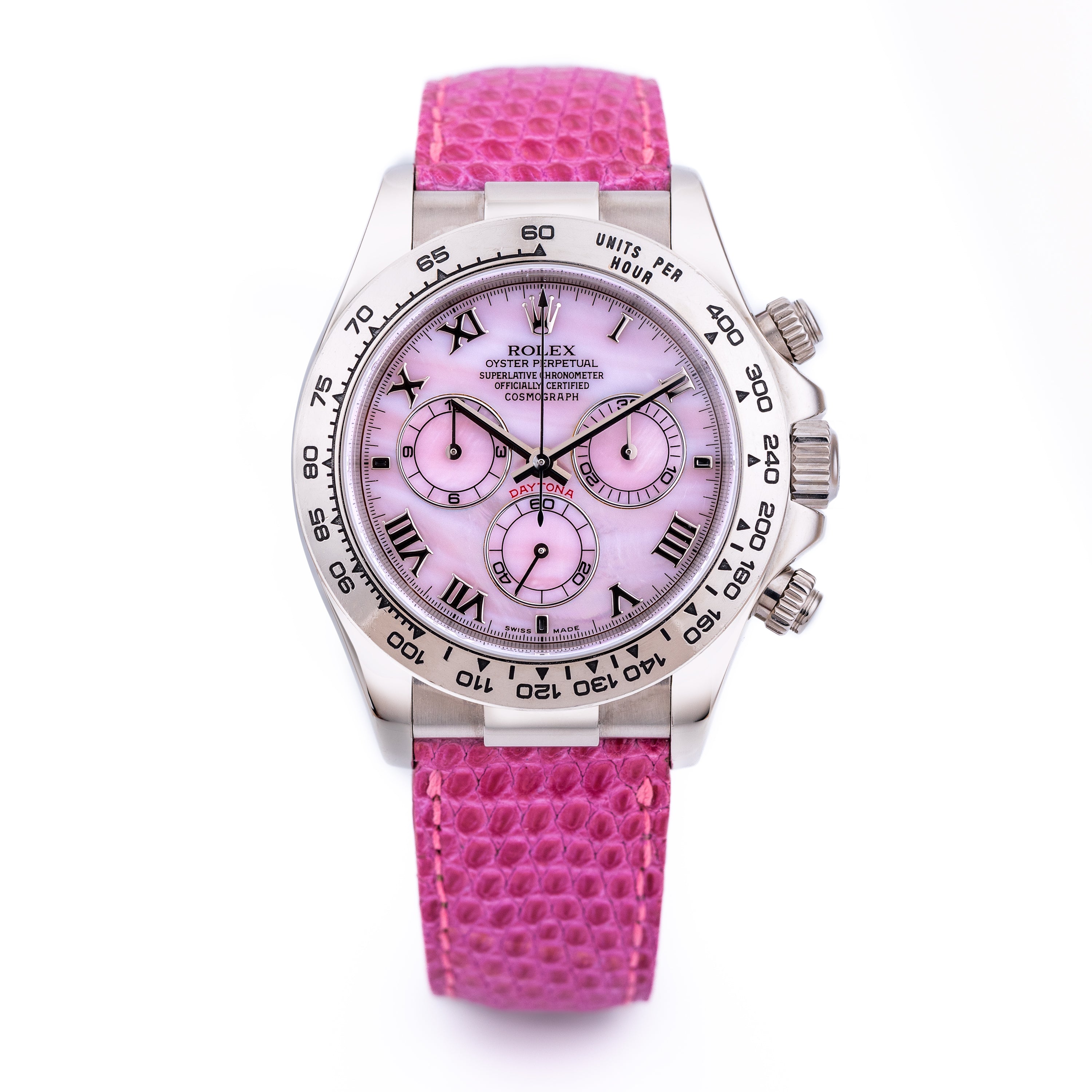 Rolex Daytona Pink Beach | REF. 116519 | 18k White Gold | Box & Papers | 2004